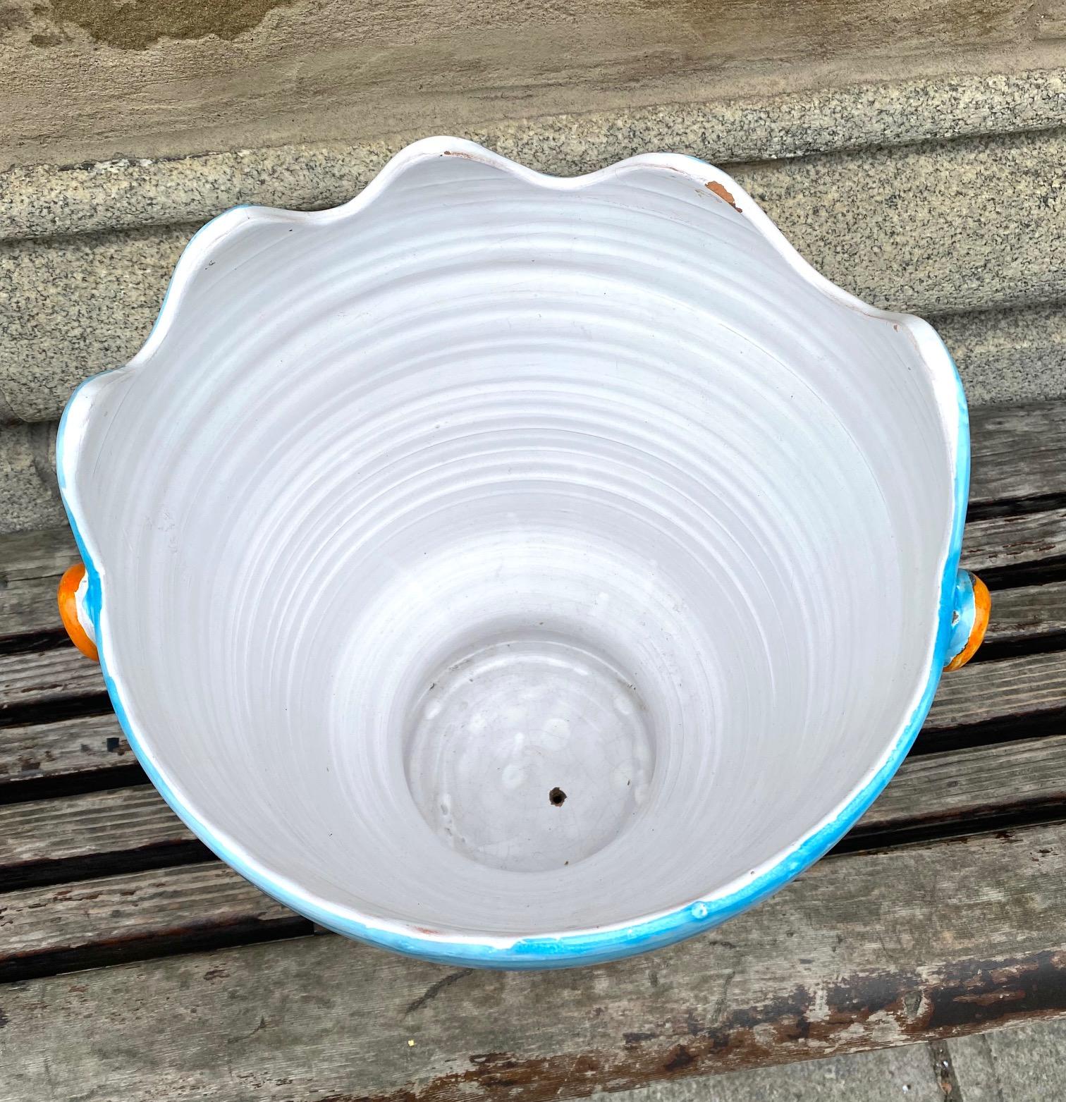 Jardinière fantaisiste en céramique italienne par  La Musa en vente 4