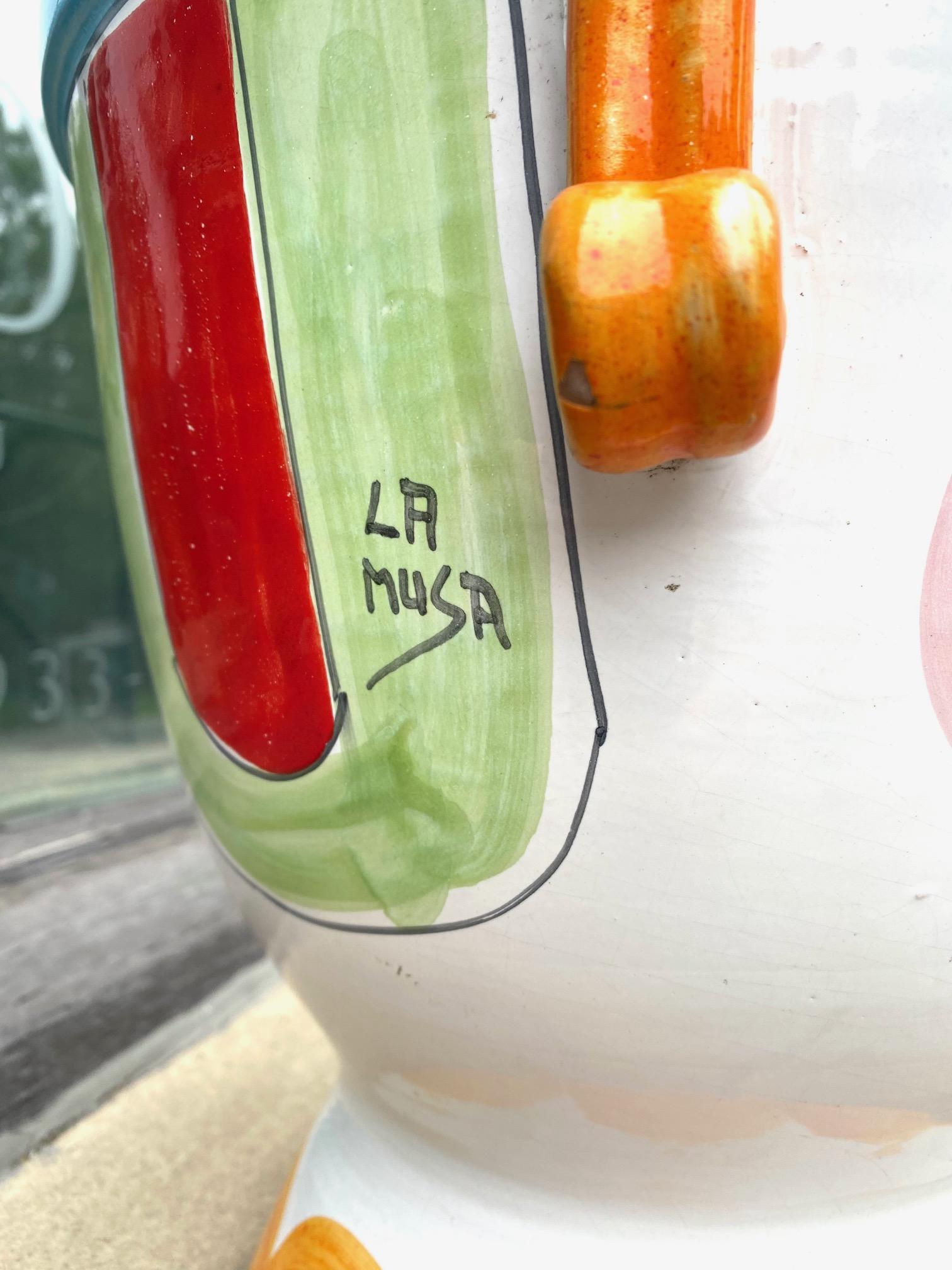 Jardinière fantaisiste en céramique italienne par  La Musa Bon état - En vente à Montreal, QC