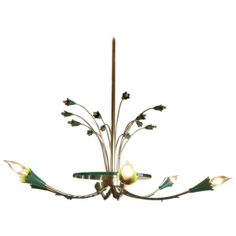 Whimsical Italian Flower Buds Chandelier 'vintage'