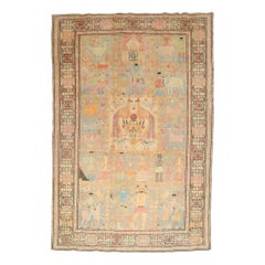 Whimsical Karabagh Animal Pictorial Rug
