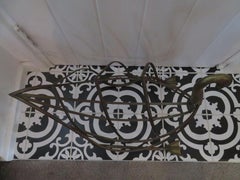 Mid-Century Italian Swan Magazine Rack Brass in the style of Maison Jansen