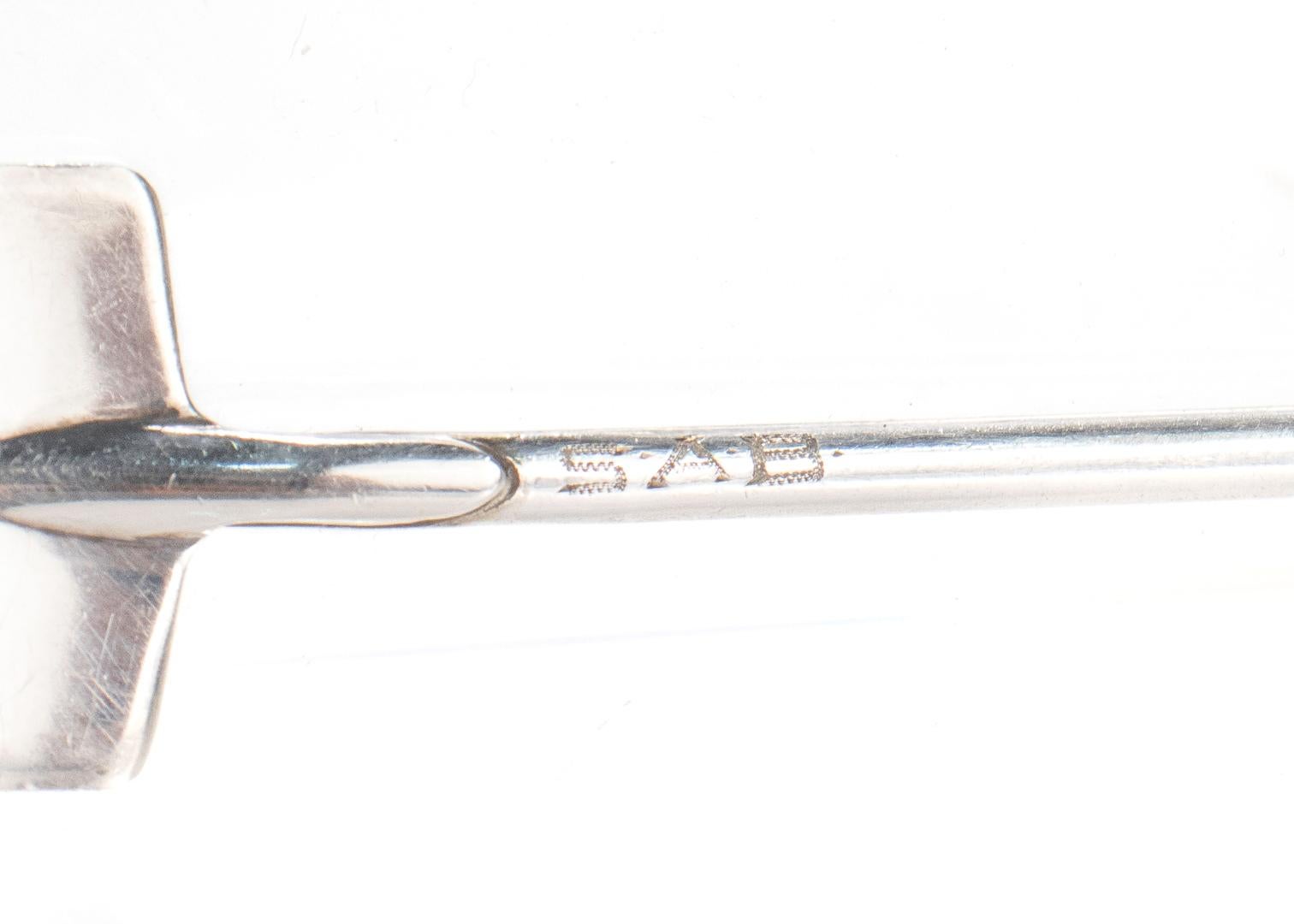 Skurrile Mid-Century Felmore Sterling Silber Schaufel & Spaten geformt Gabel & Löffel 6
