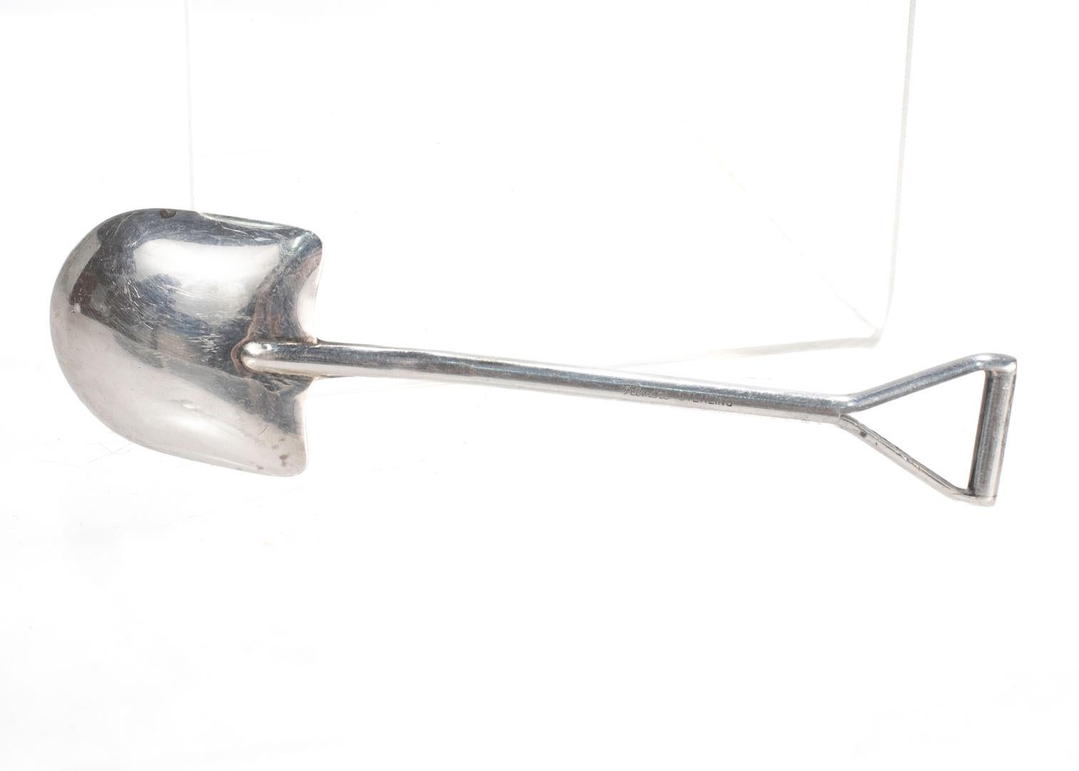 Skurrile Mid-Century Felmore Sterling Silber Schaufel & Spaten geformt Gabel & Löffel 10