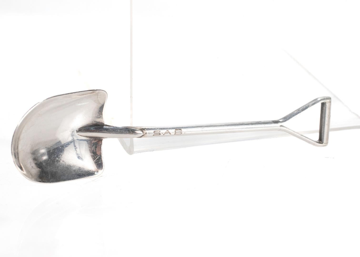 Skurrile Mid-Century Felmore Sterling Silber Schaufel & Spaten geformt Gabel & Löffel 3