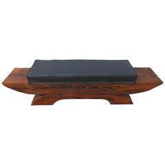 Whimsical Mid-Century Modern Tiki Bench, Witco Decor