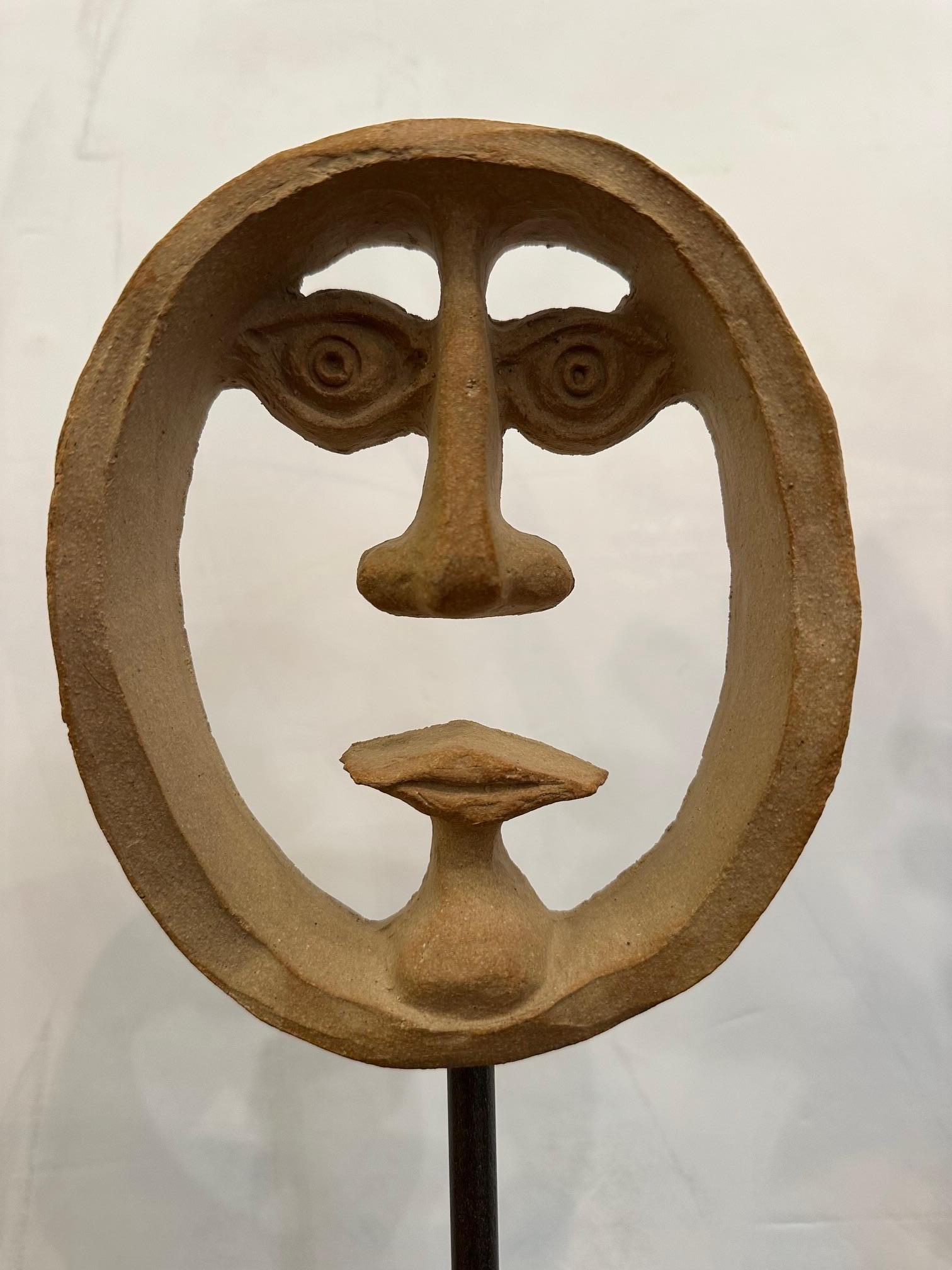 Whimsical Original Pottery Sculpture by David Gil of Bennington Artware Studio For Sale 1