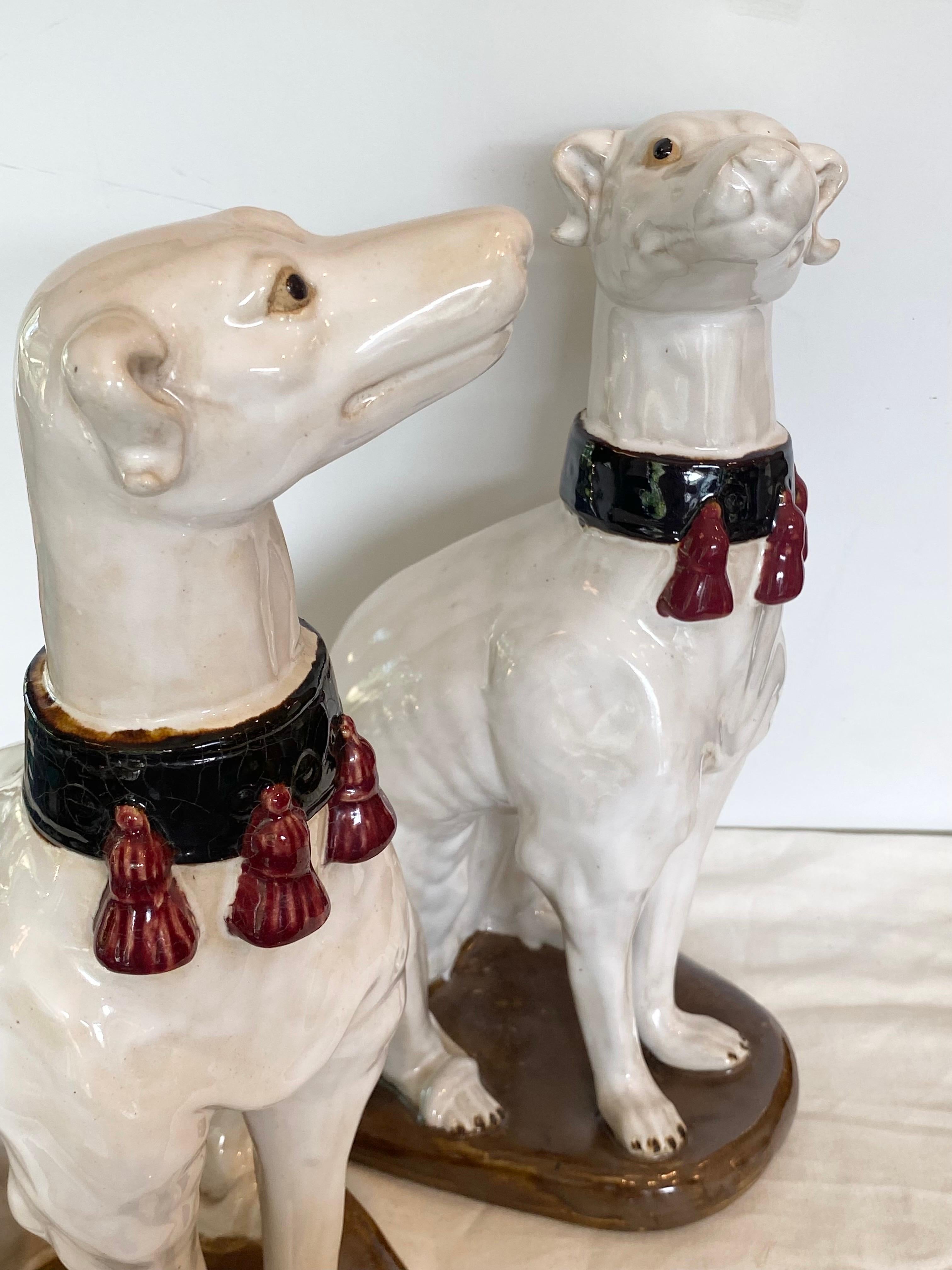 20th Century Whimsical Pair of Whippets