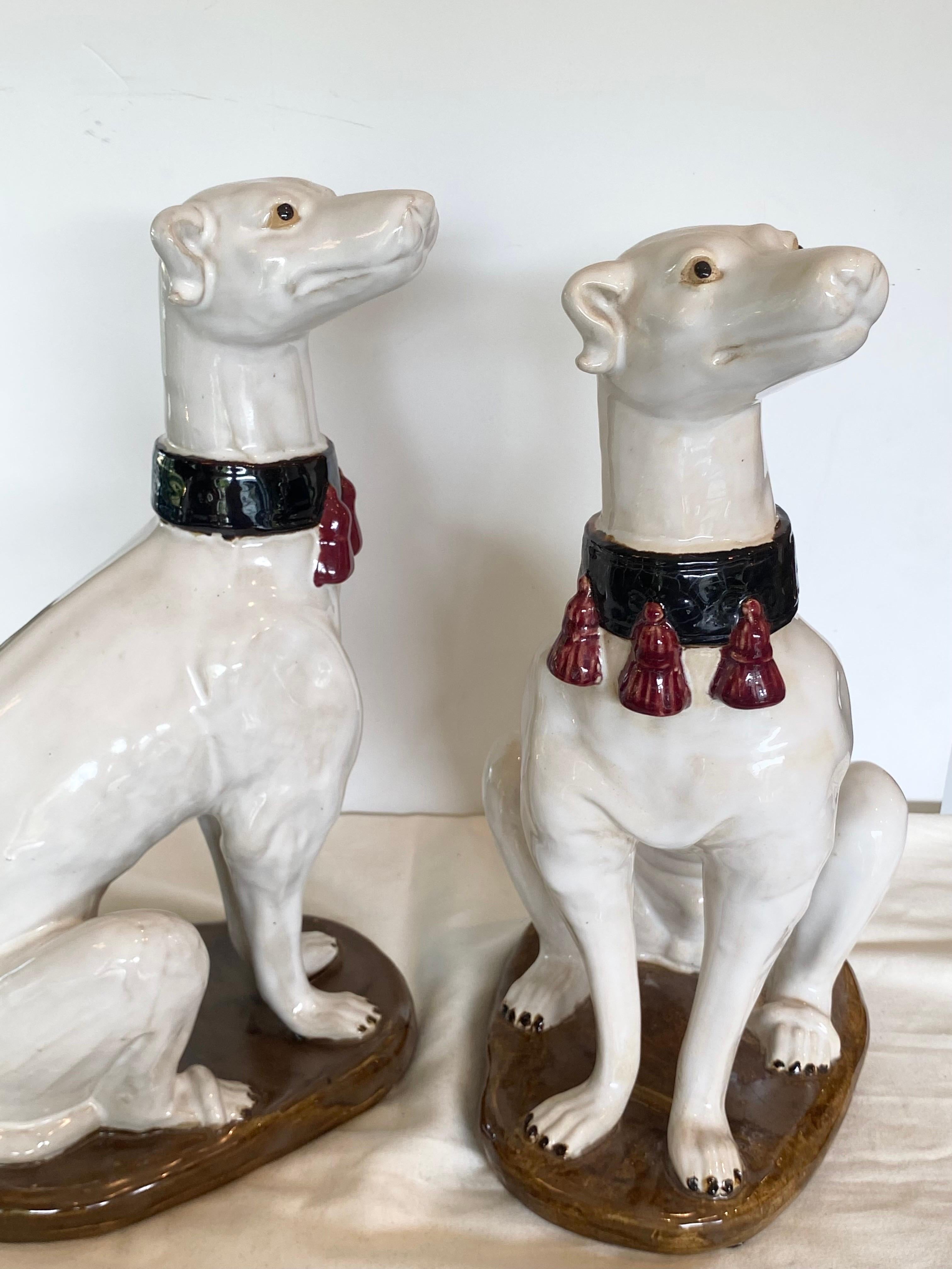 Whimsical Pair of Whippets 2