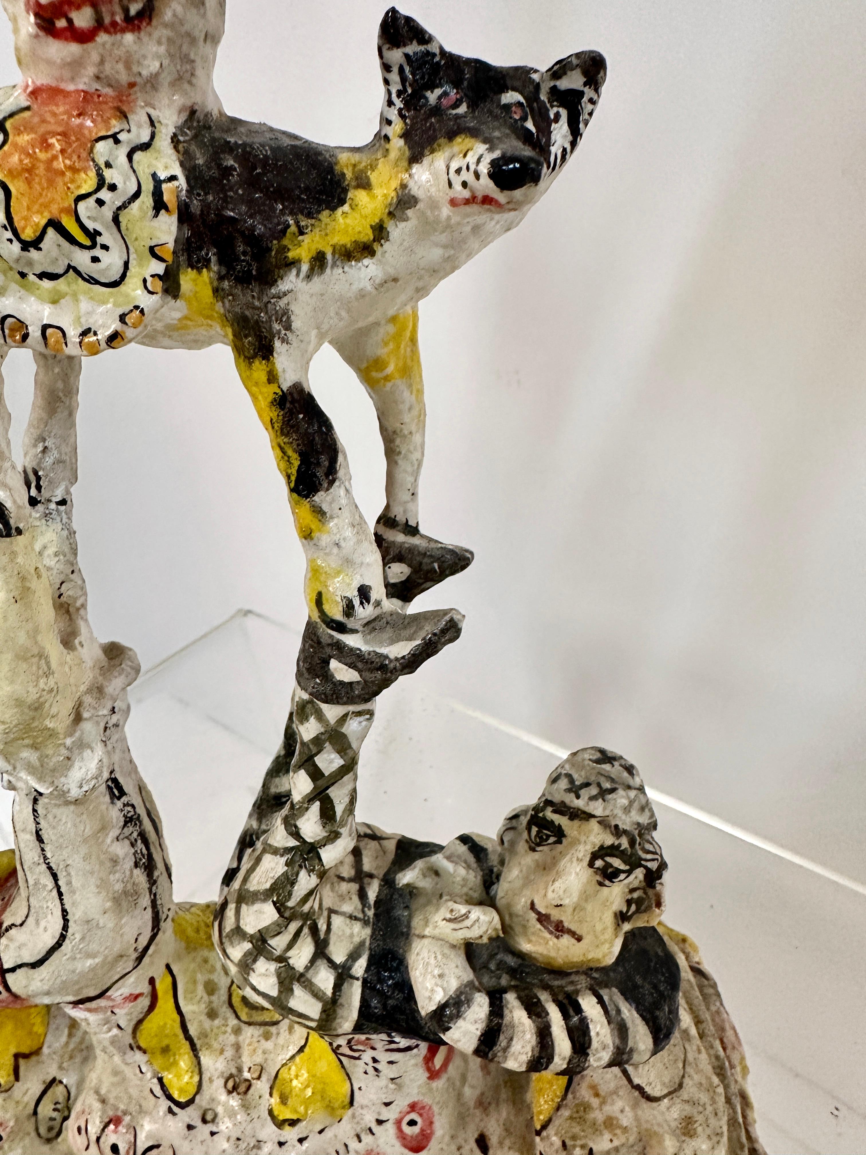 Whimsical Papier Mache Circus Sculpture, USA c1970s 4