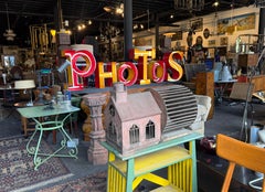 Whimsical "PHOTOS" Neon sign  photo booth / store display