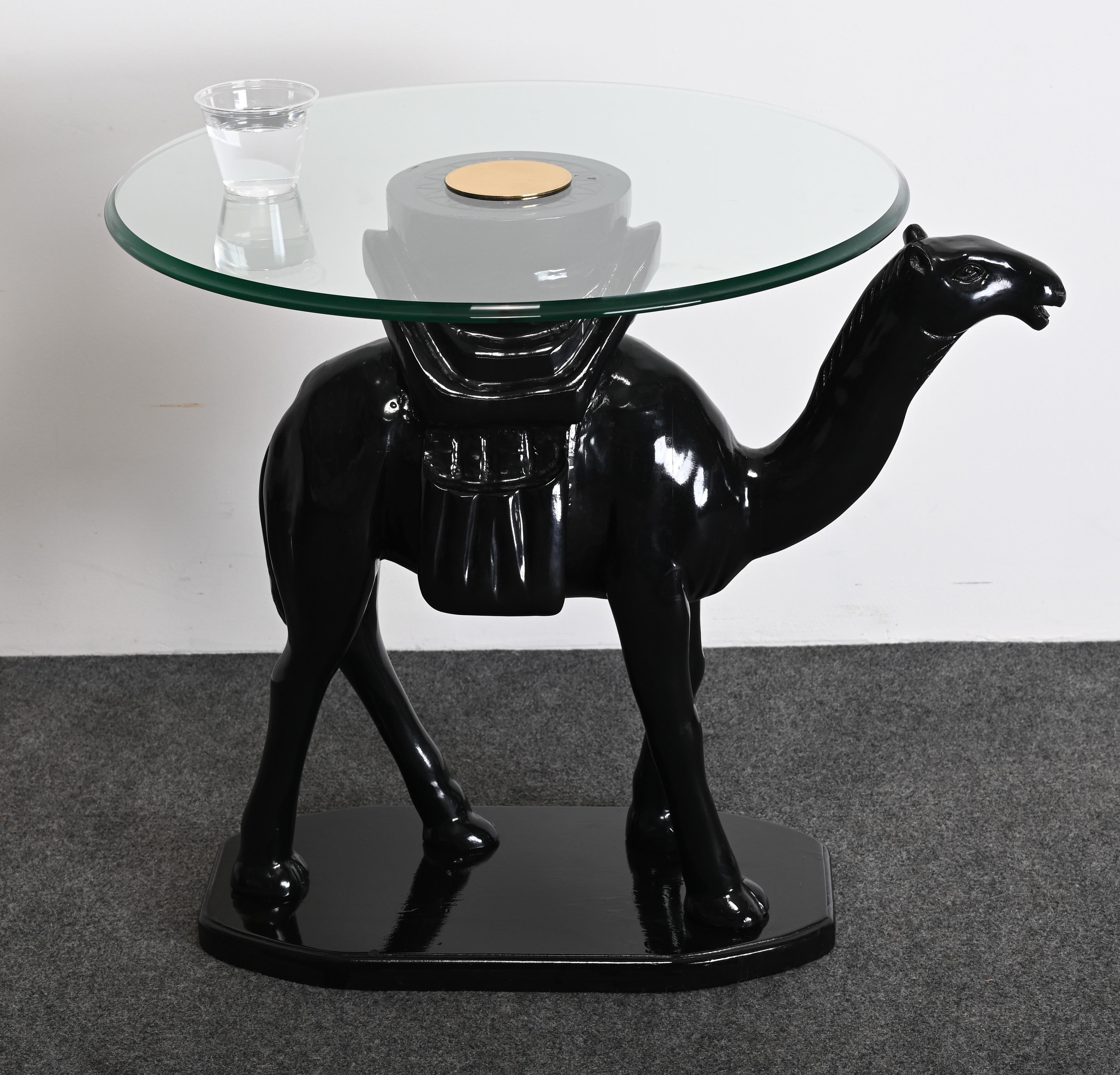 Post-Modern Whimsical Post Modern Camel Themed Side Table, 1980s For Sale