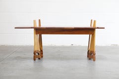 Whimsical Post-Modern Craftsman Faux-Saw Coffee Table
