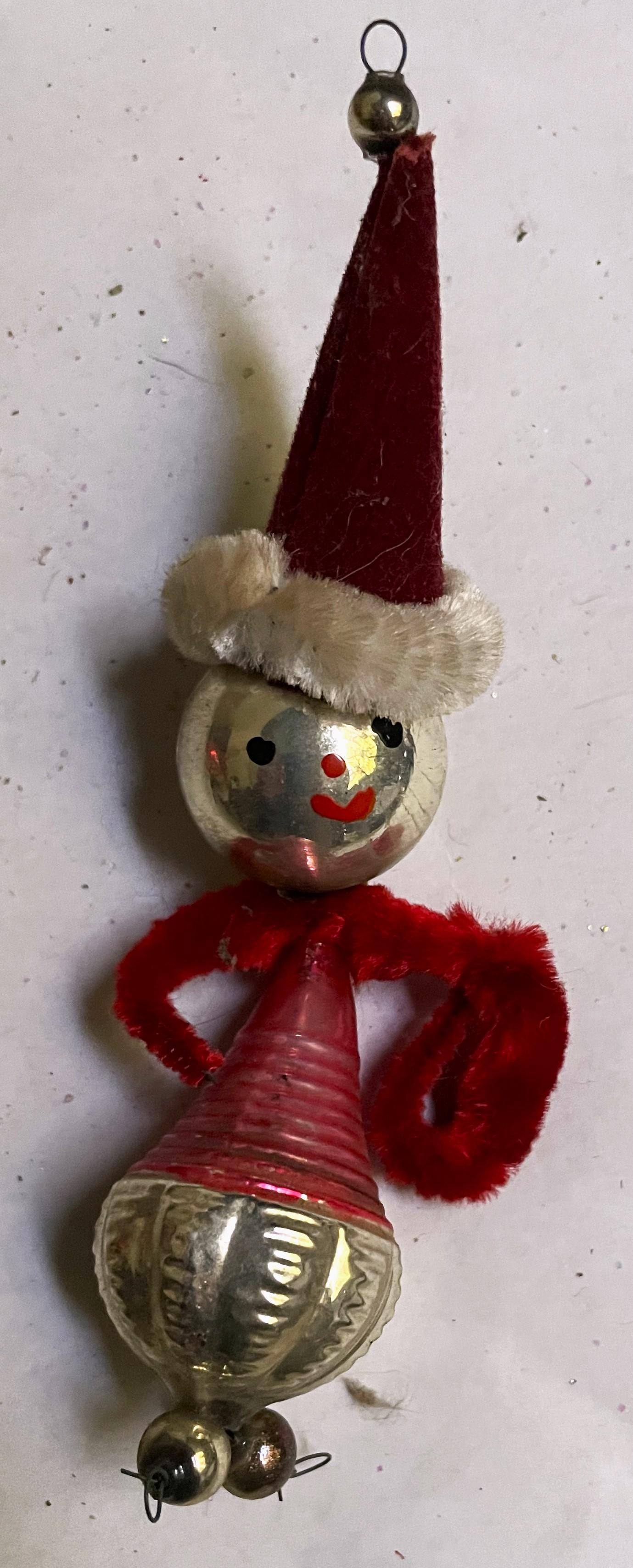 Skurriles Weihnachtsbaum-Dekor aus mundgeblasenem Quecksilberglas, Volkskunst, Volkskunst im Angebot 4