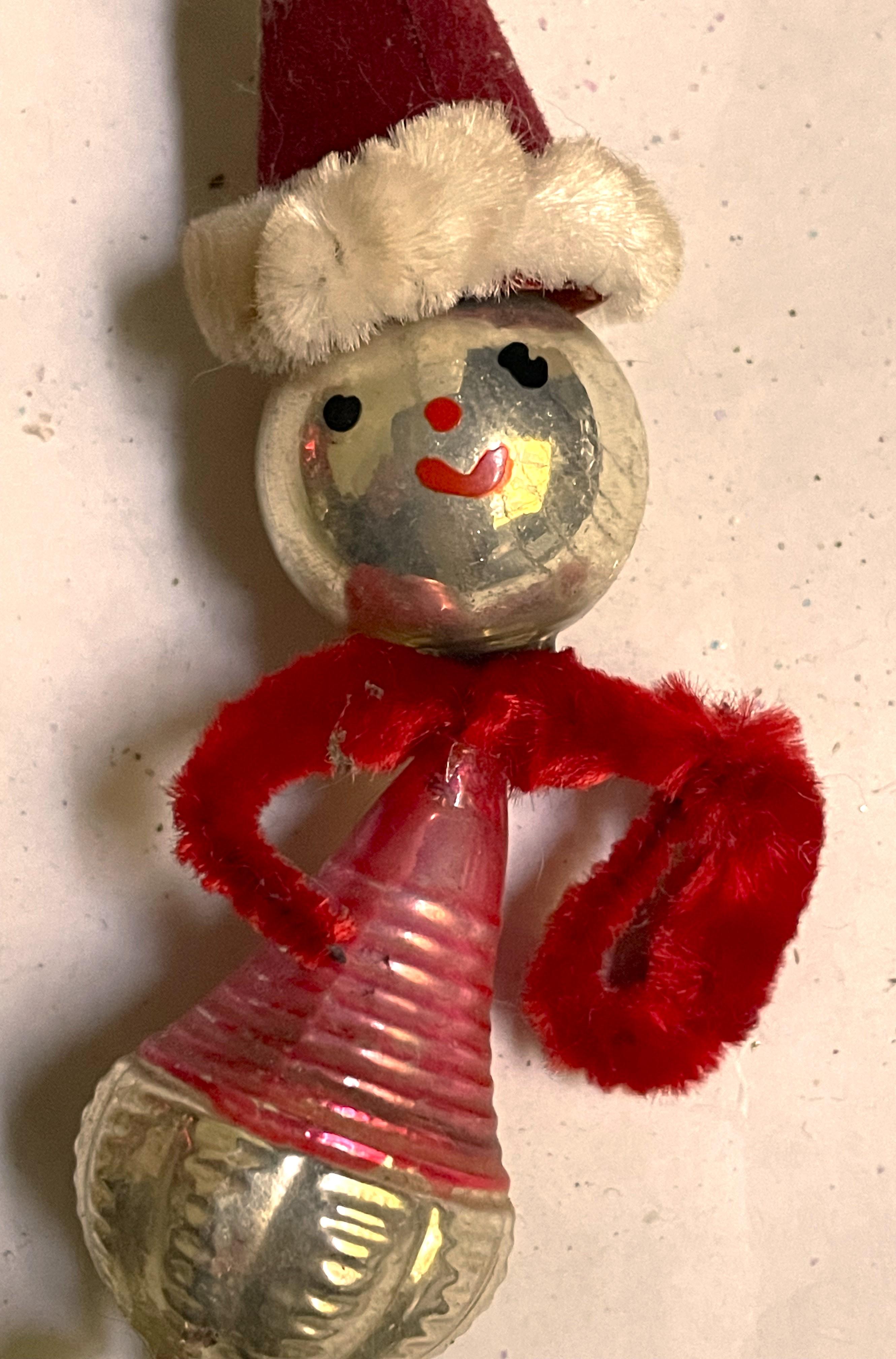 Skurriles Weihnachtsbaum-Dekor aus mundgeblasenem Quecksilberglas, Volkskunst, Volkskunst im Angebot 3