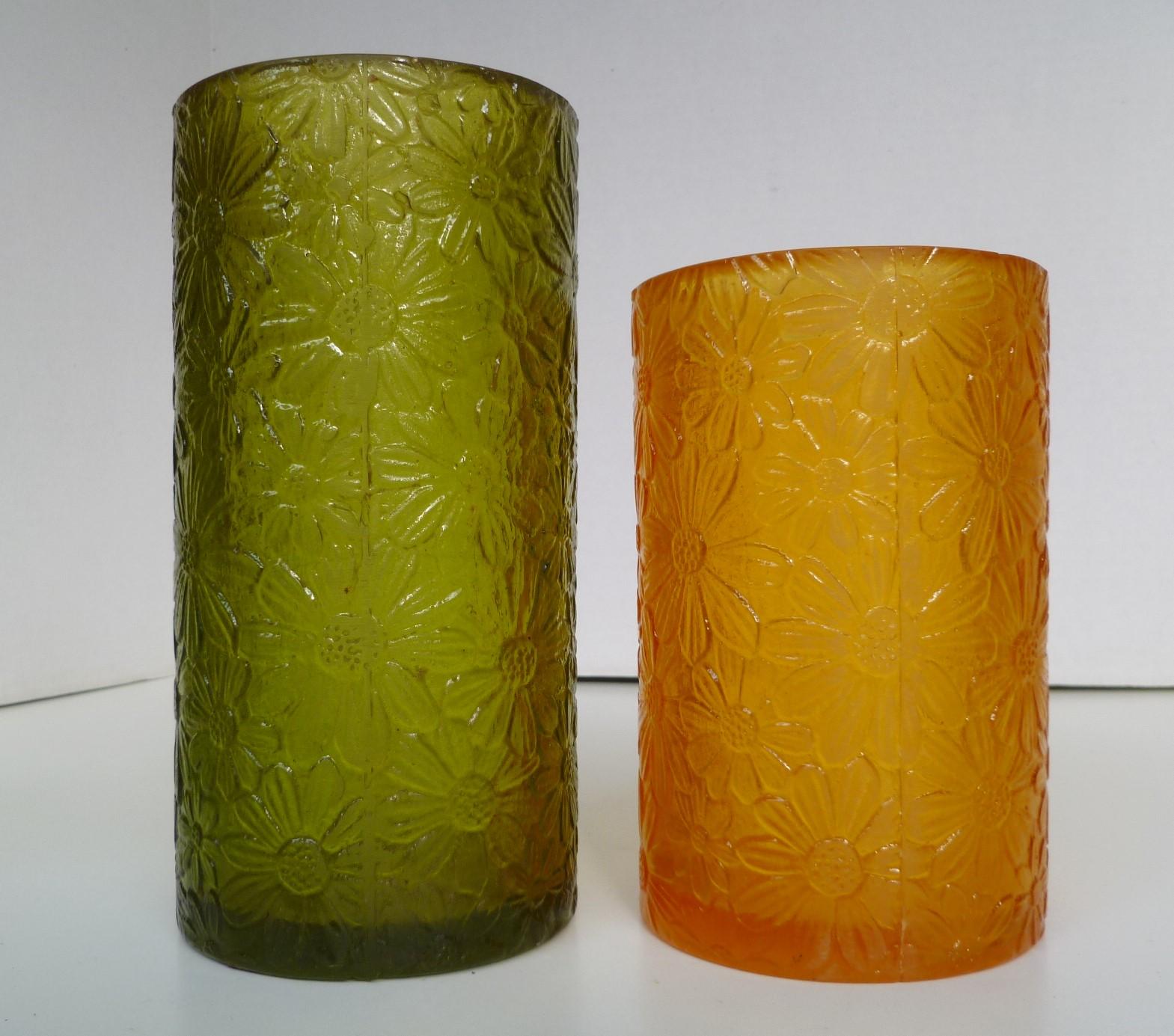 Whimsical Sascha B Resin Daisy Design Candleholders or Vases, 1960s 8