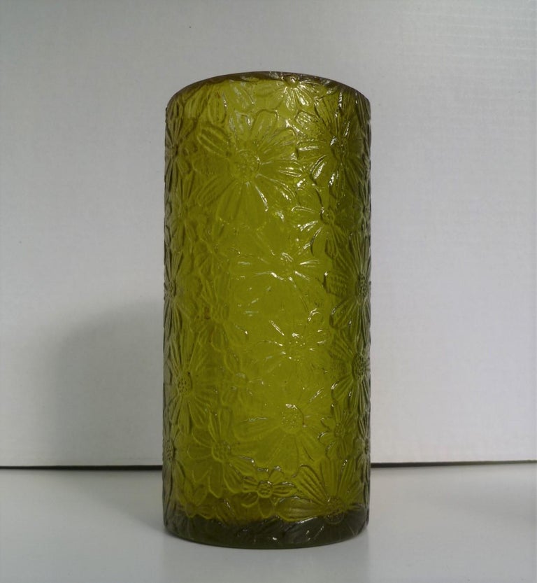 American Whimsical Sascha B Resin Daisy Design Candleholders or Vases, 1960s For Sale