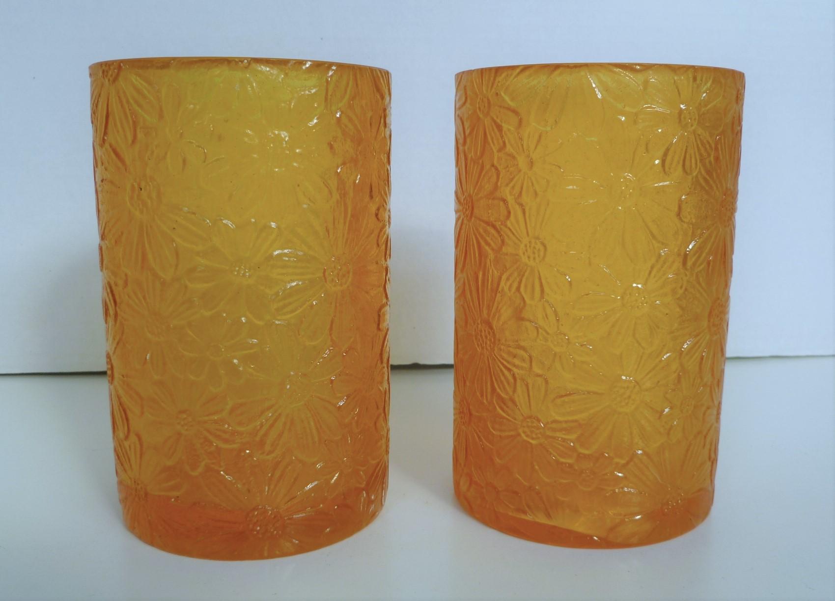 Whimsical Sascha B Resin Daisy Design Candleholders or Vases, 1960s 3