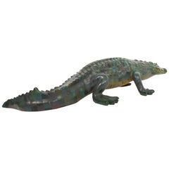 Whimsical Sergio Bustamante Papier Mâché Crocodile Sculpture, Mexico, 1970s