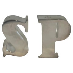 Stravagante set di sale e pepe Shakers  Argentato da Godinger
