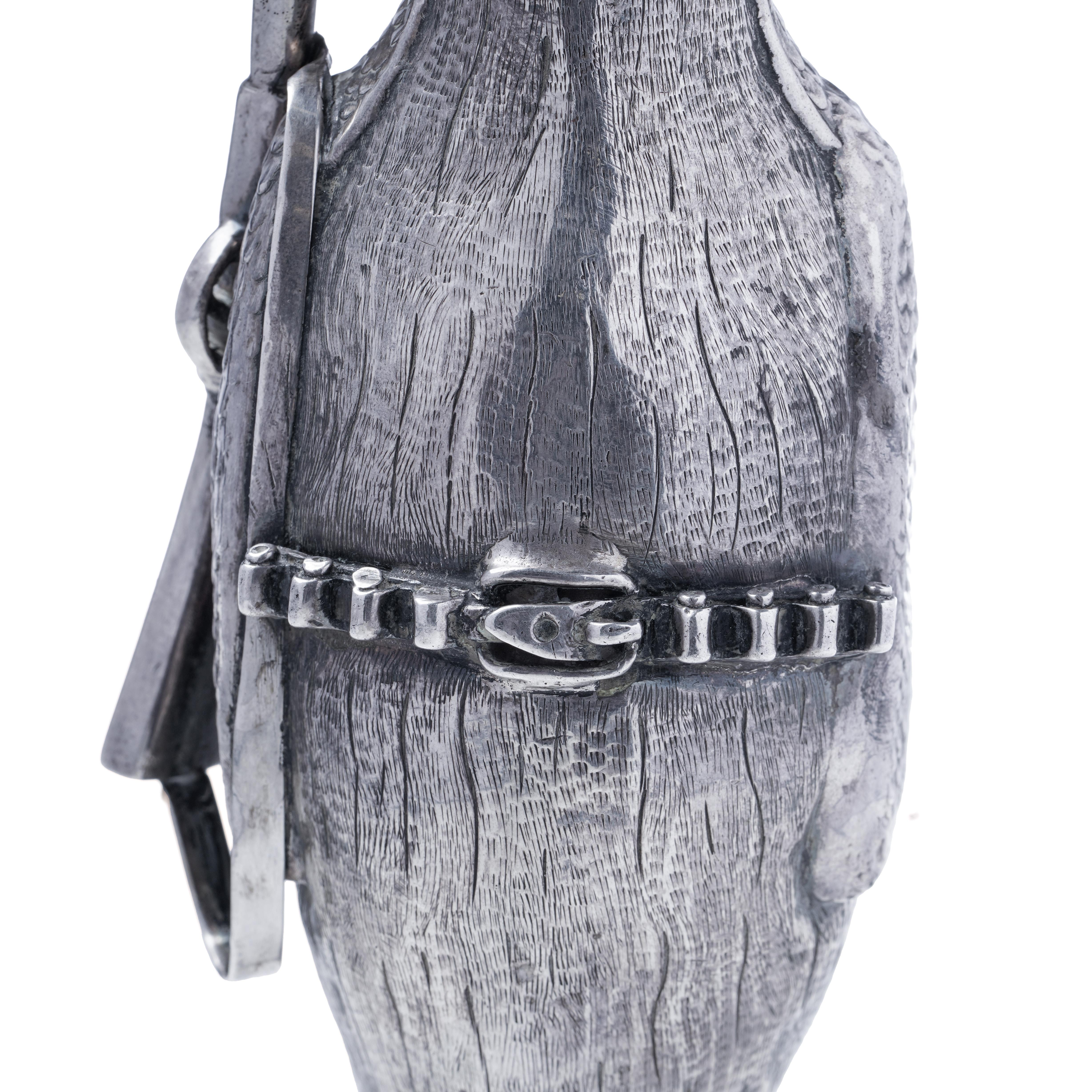 Whimsical Spanish Novelty Silver Penguin, 1910 For Sale 4