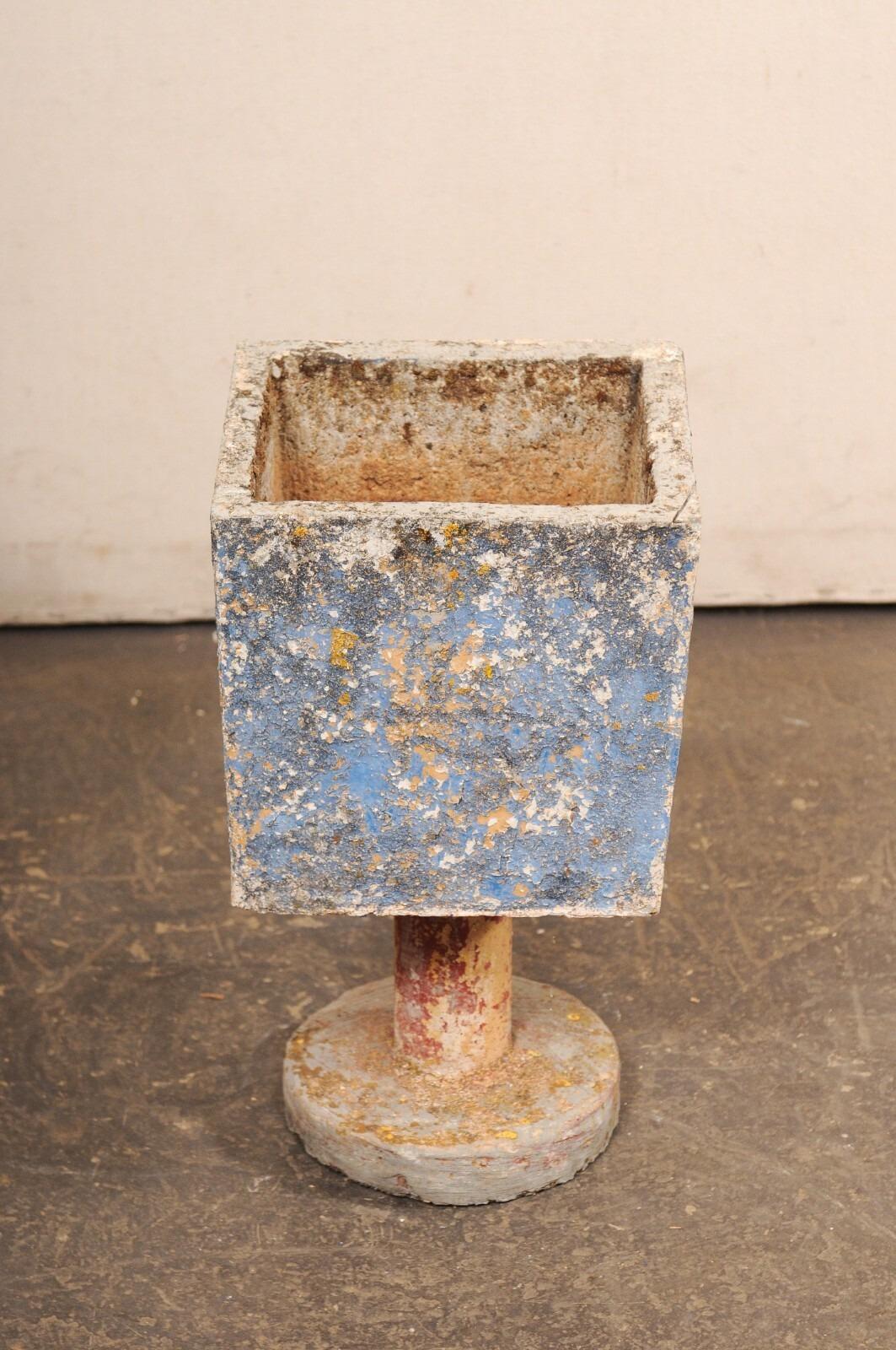 Whimsical Spanish Pedestal Planters For Sale 2