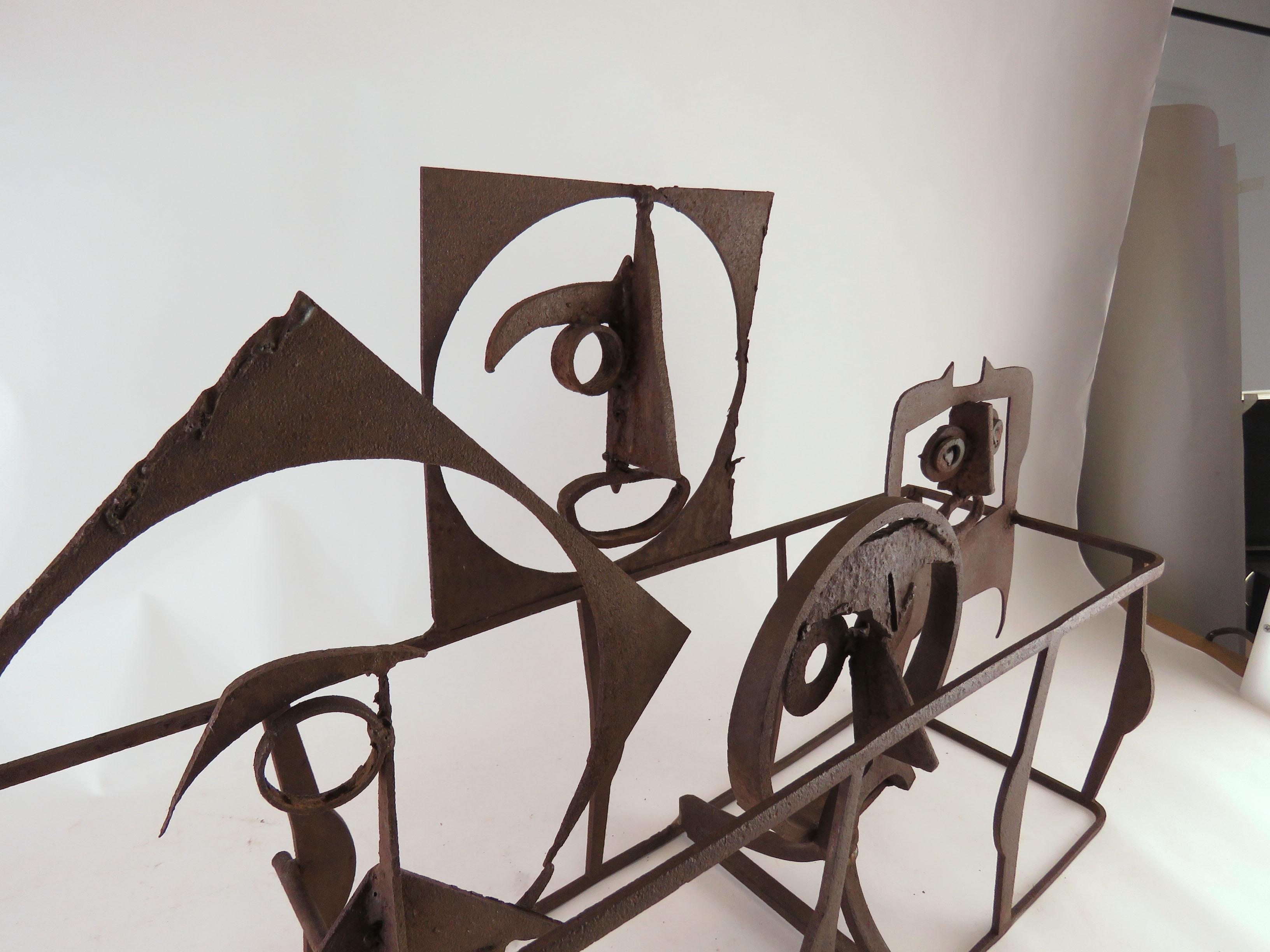 Whimsical Steel Sculpture of Pattern Castoffs, circa 1960s 4