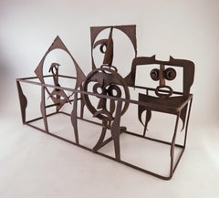 Whimsical Steel Sculpture of Pattern Castoffs, circa 1960s