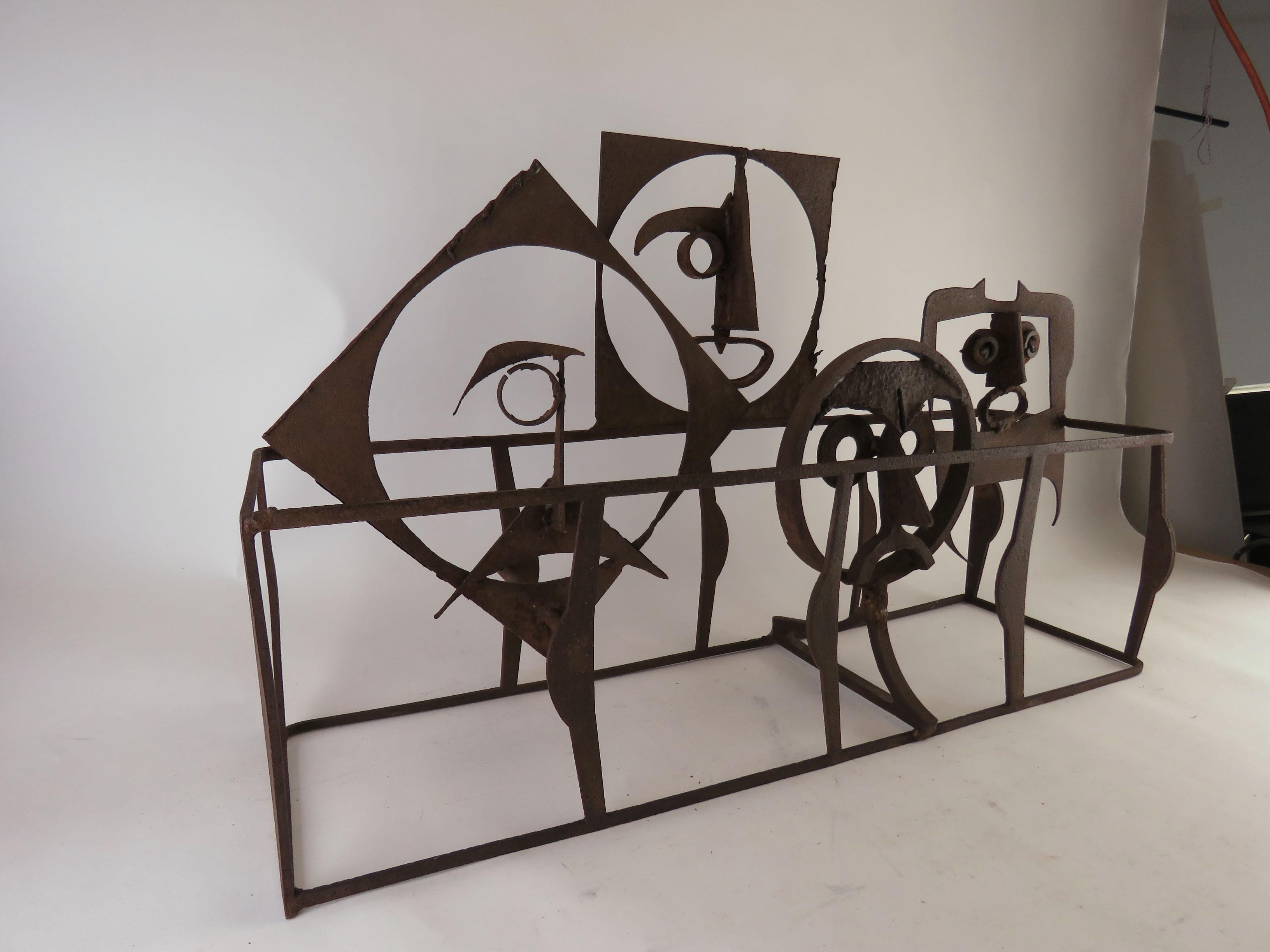 Mid-20th Century Whimsical Steel Sculpture of Pattern Castoffs, circa 1960s
