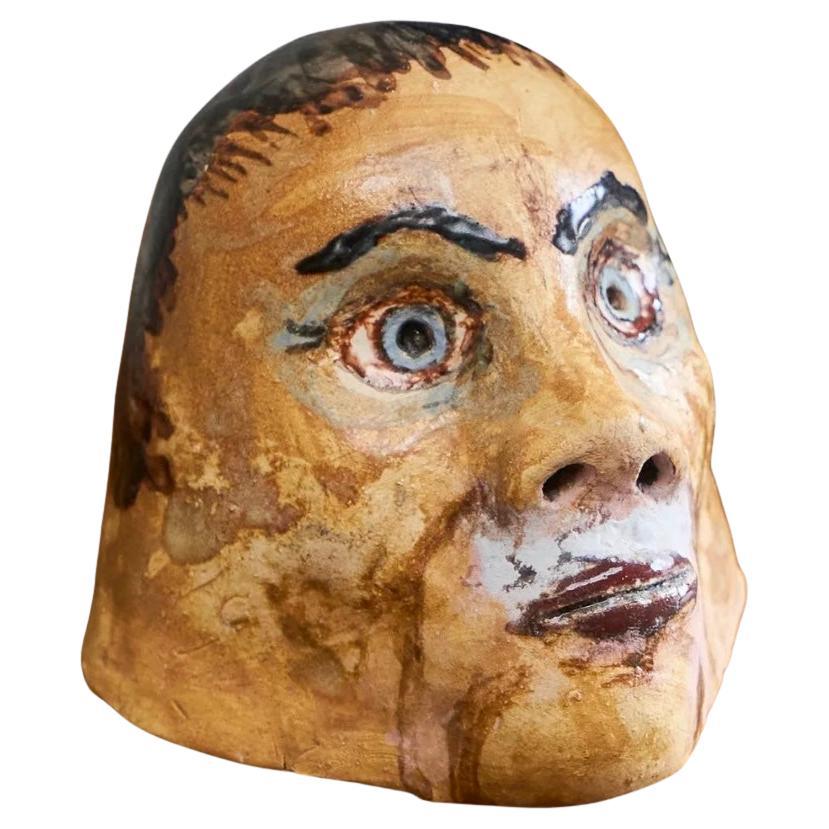 Whimsical Studio Pottery Phantasy Head 1970s