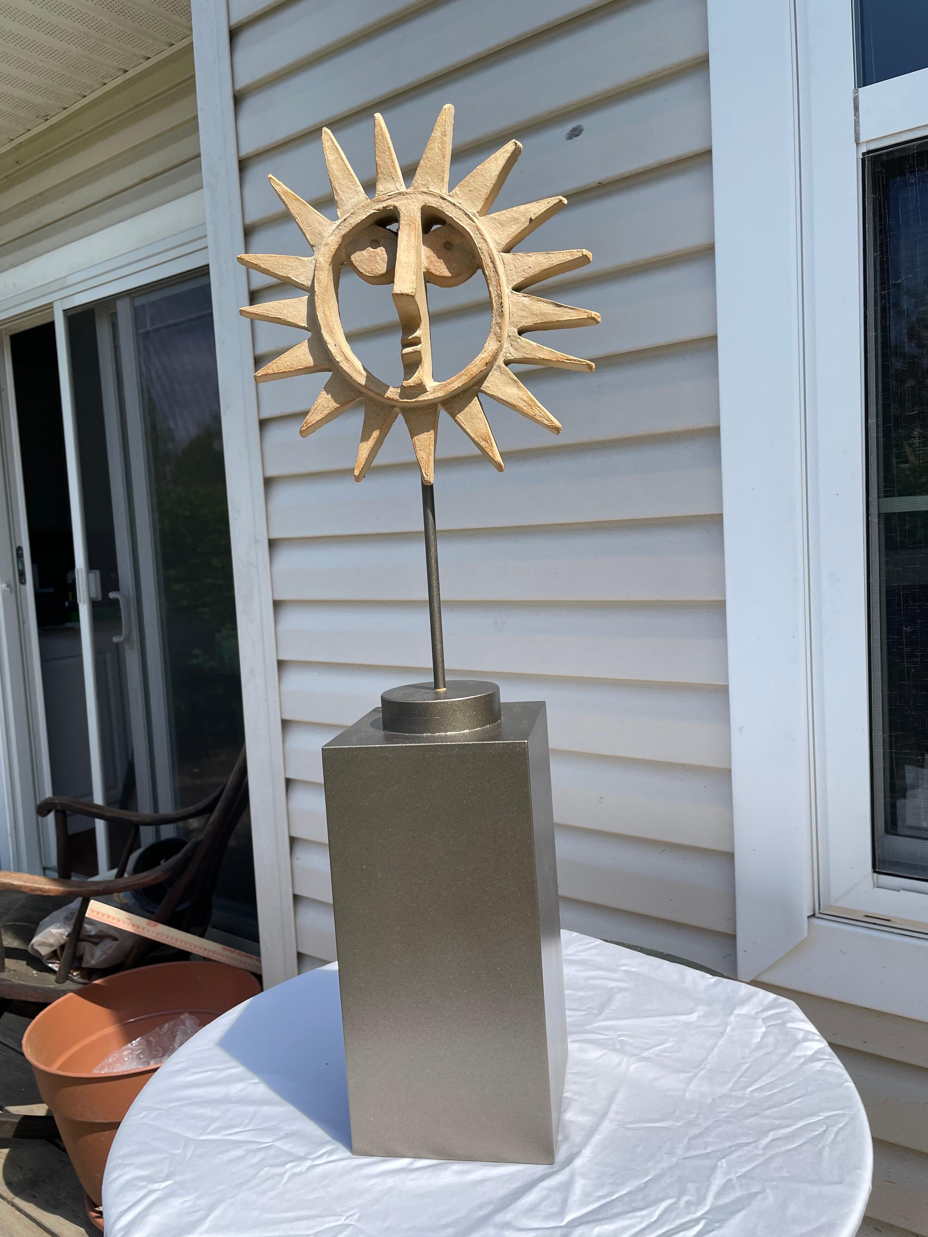 Fine XX secolo Il volto del sole di David Gil, artista di Bennington Vermont, è stravagante. in vendita