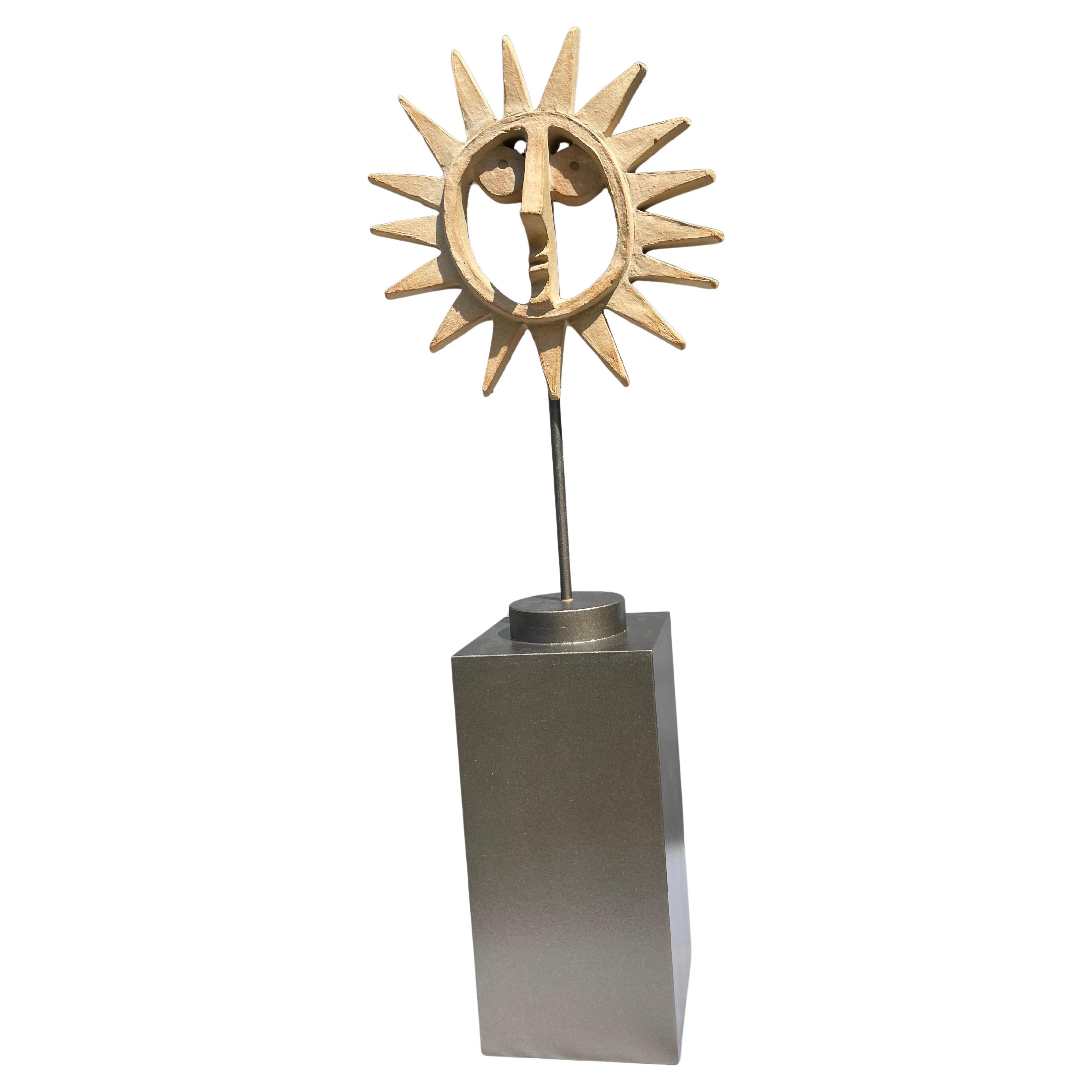 Whimsical Sun Face by Bennington Vermont Artist David Gil