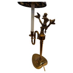 Whimsical Table Brass Desk Monkey Playing Guitar Lamp by Maitland Smith