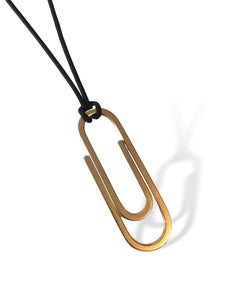 Whimsical Verdura 1970s Gold Paper Clip