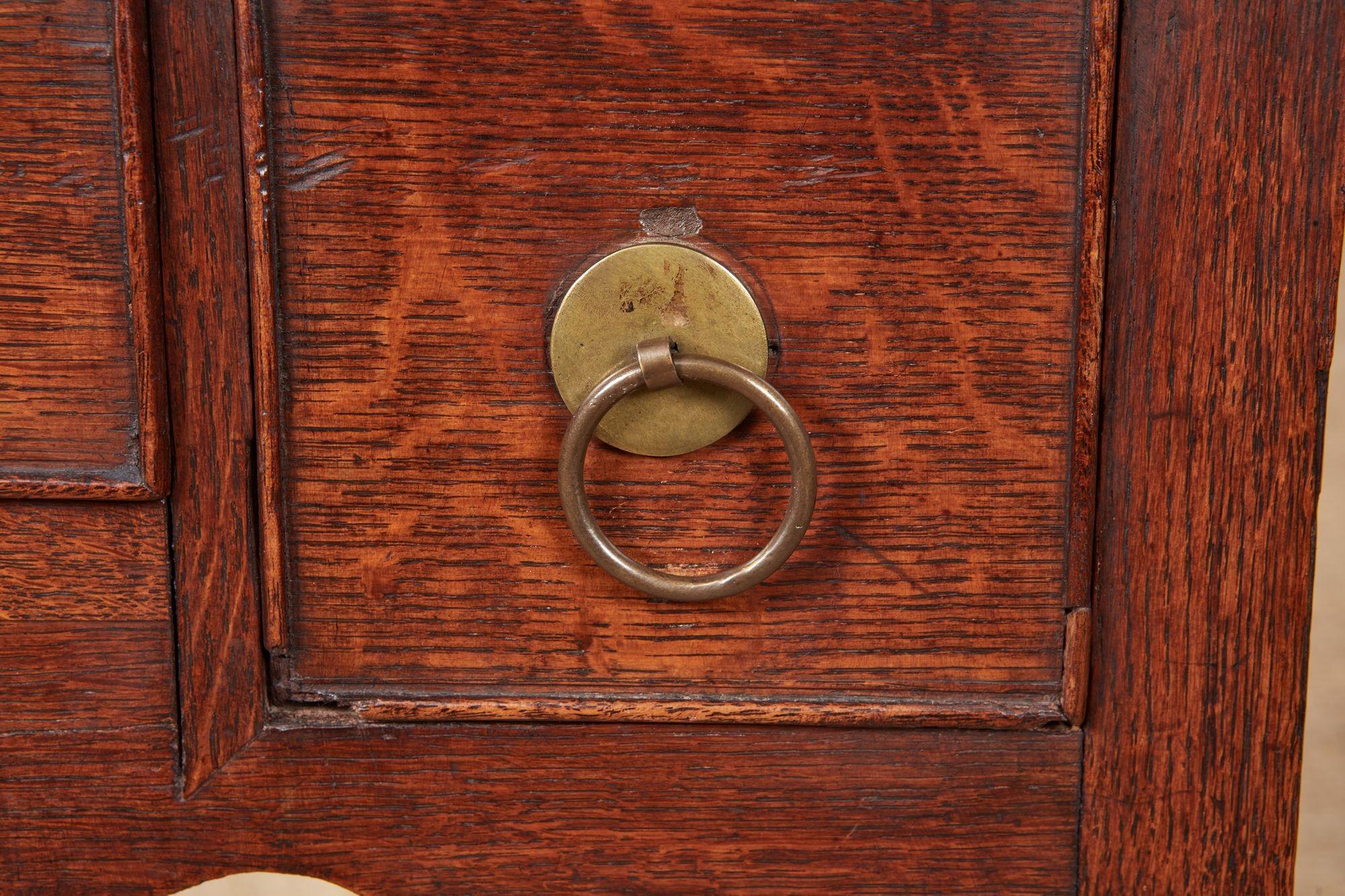 Whimsical Vernacular Oak Lowboy For Sale 4