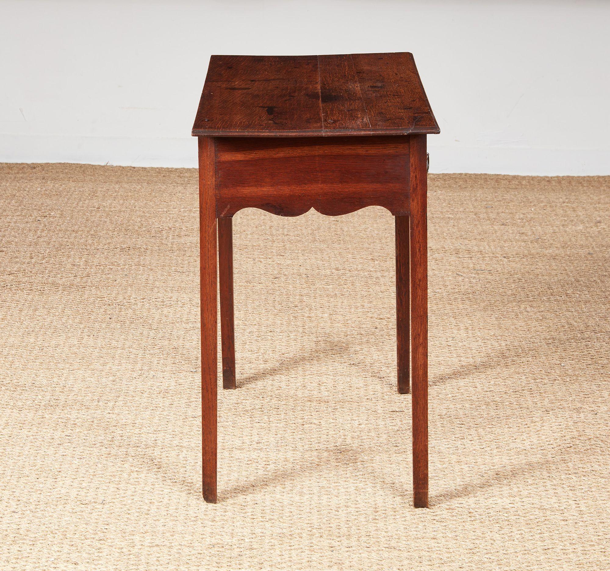 Whimsical Vernacular Oak Lowboy For Sale 1