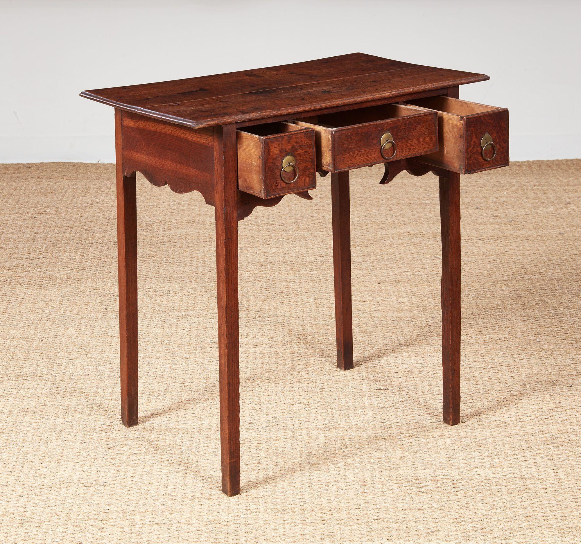 Whimsical Vernacular Oak Lowboy For Sale 2