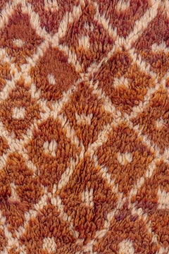 Whimsical Vintage Moroccan Lattice Rug