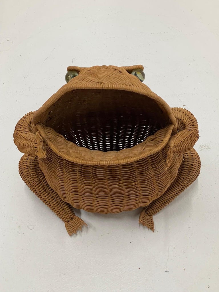 Frog on sale wicker storage