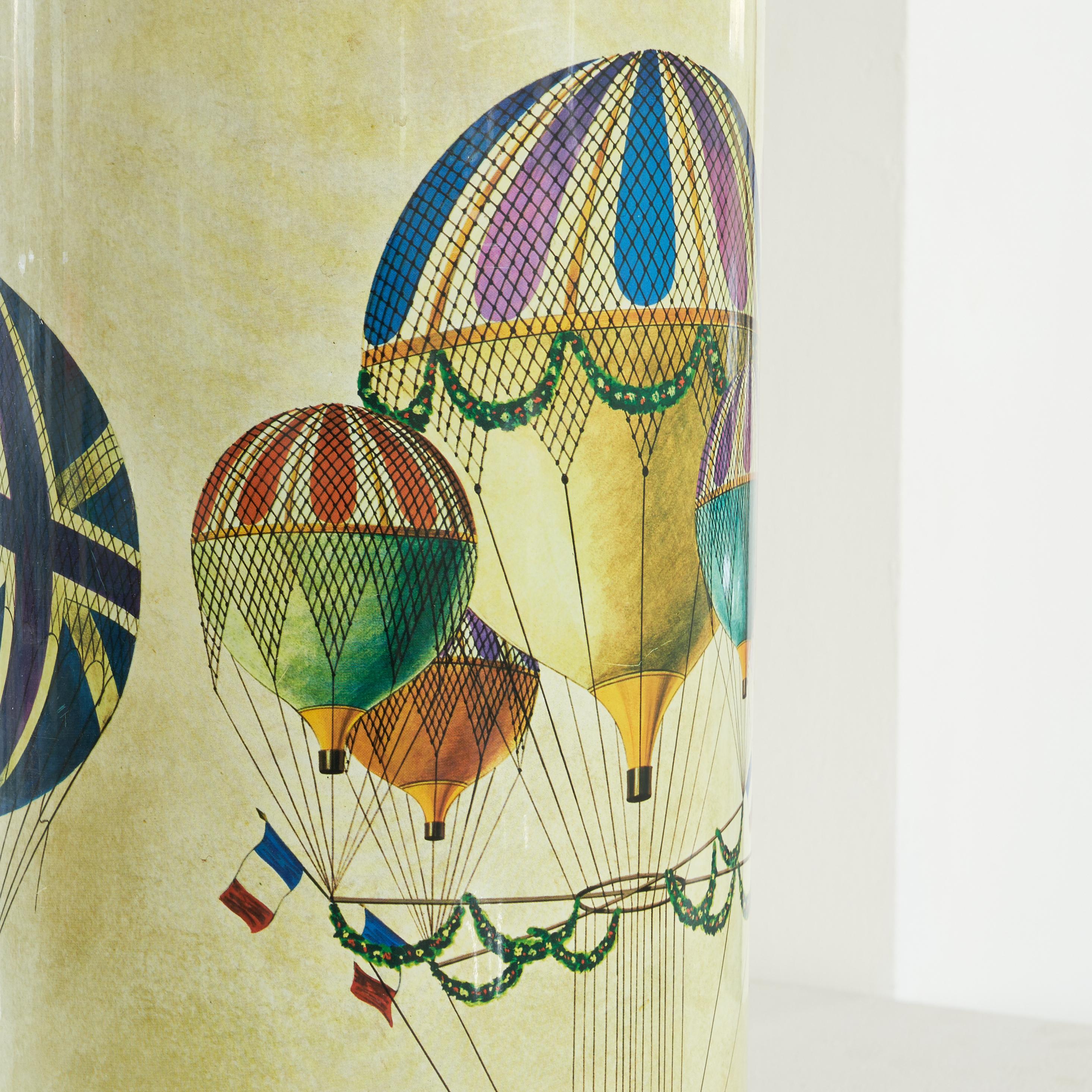 Whimsical Waste Paper Basket in the Style of Piero Fornasetti 1960s 3