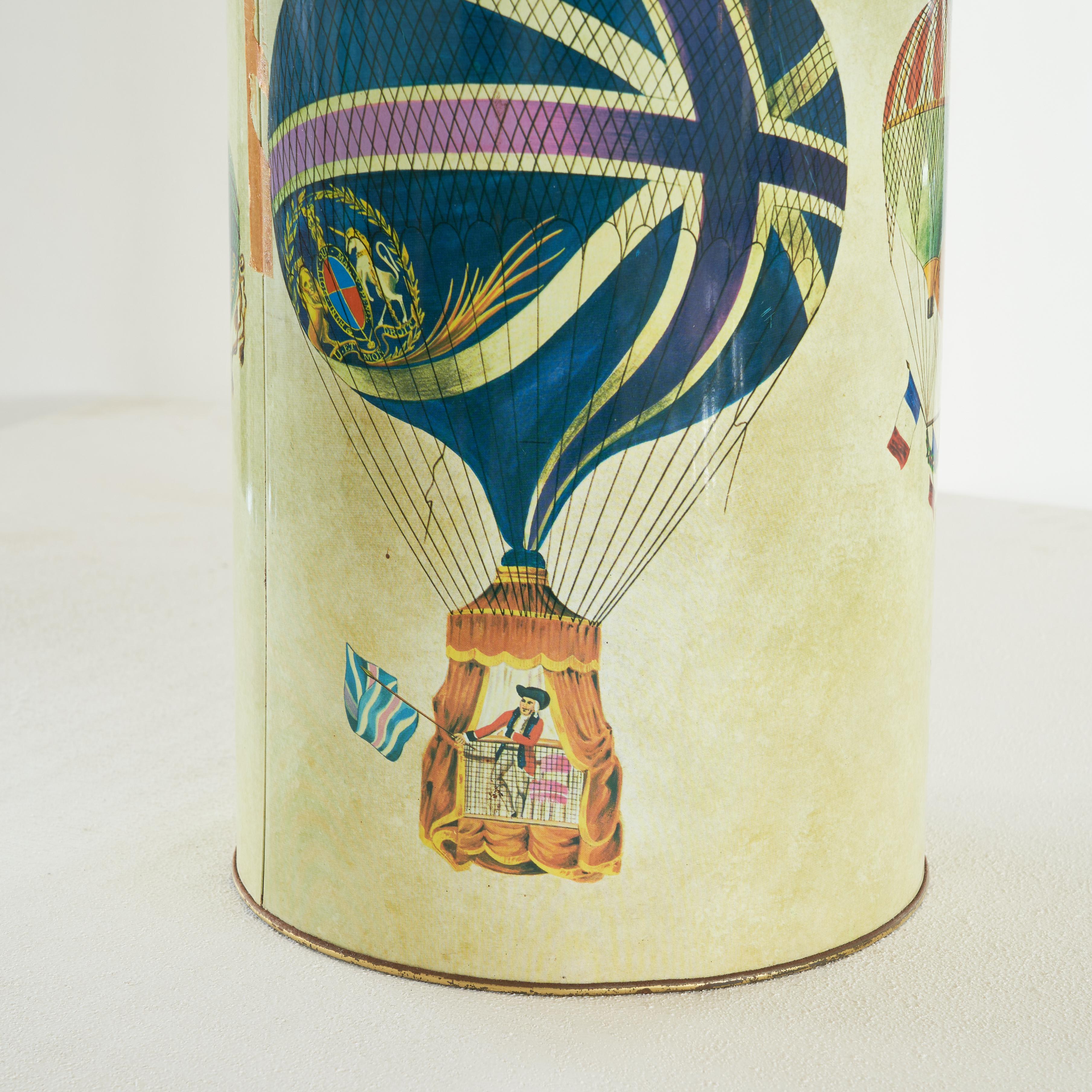 Whimsical Waste Paper Basket in the Style of Piero Fornasetti 1960s 6