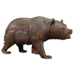 Antique Carved Wood Bear Bench, Swiss Brienz, circa 1900 at 1stDibs ...