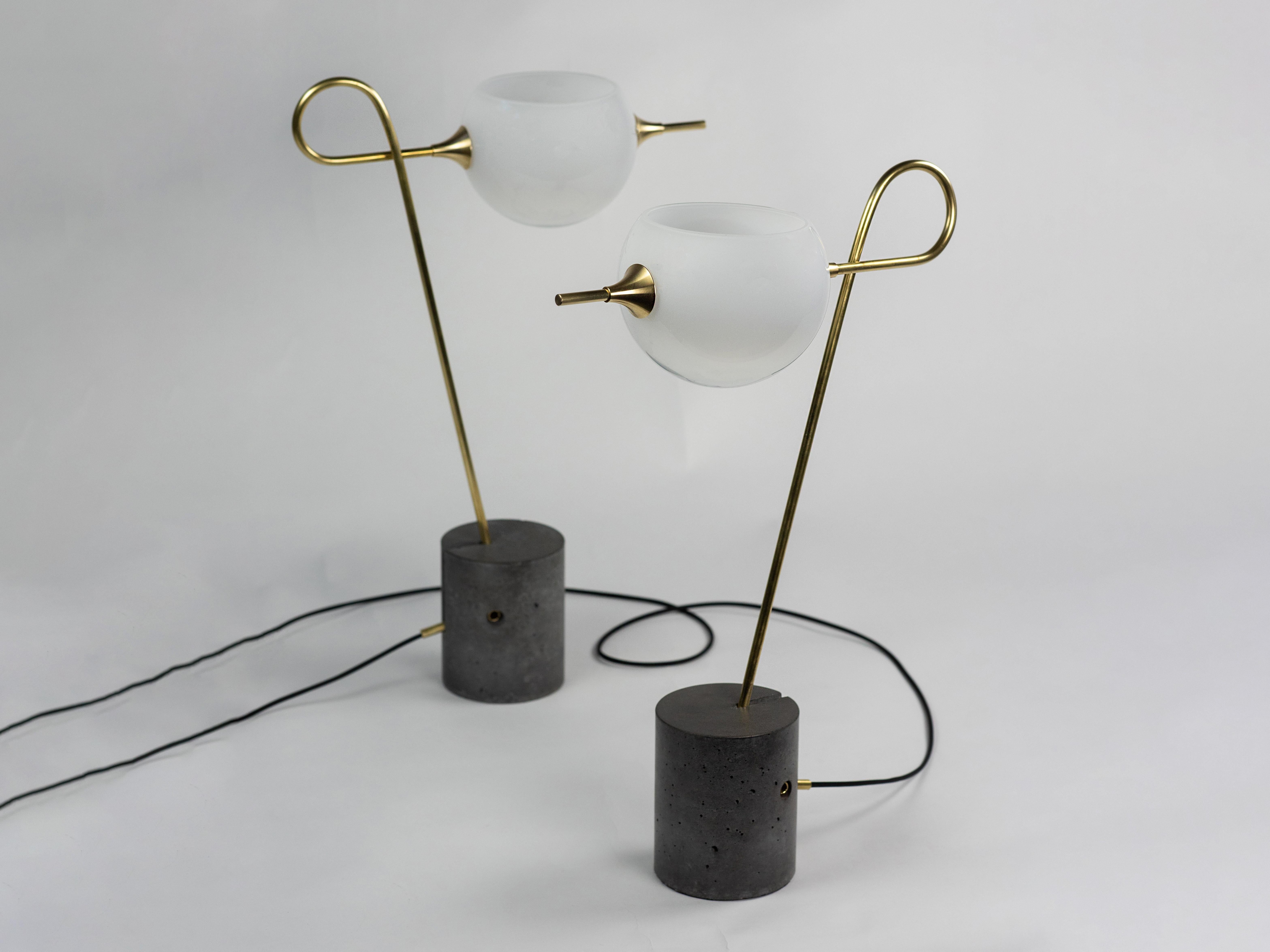 Modern Whiplash Table Lamp For Sale
