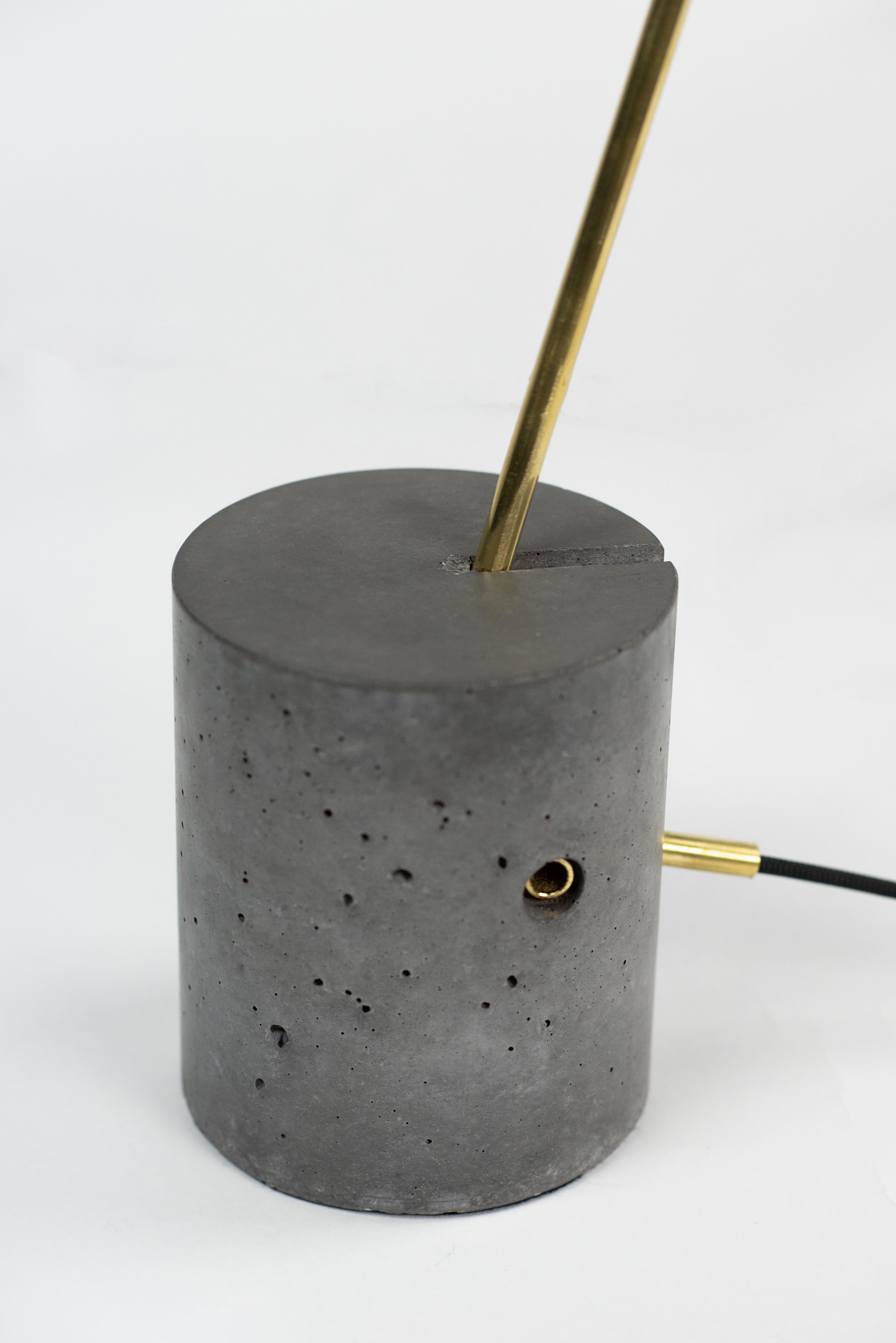 Hand-Crafted Whiplash Table Lamp For Sale