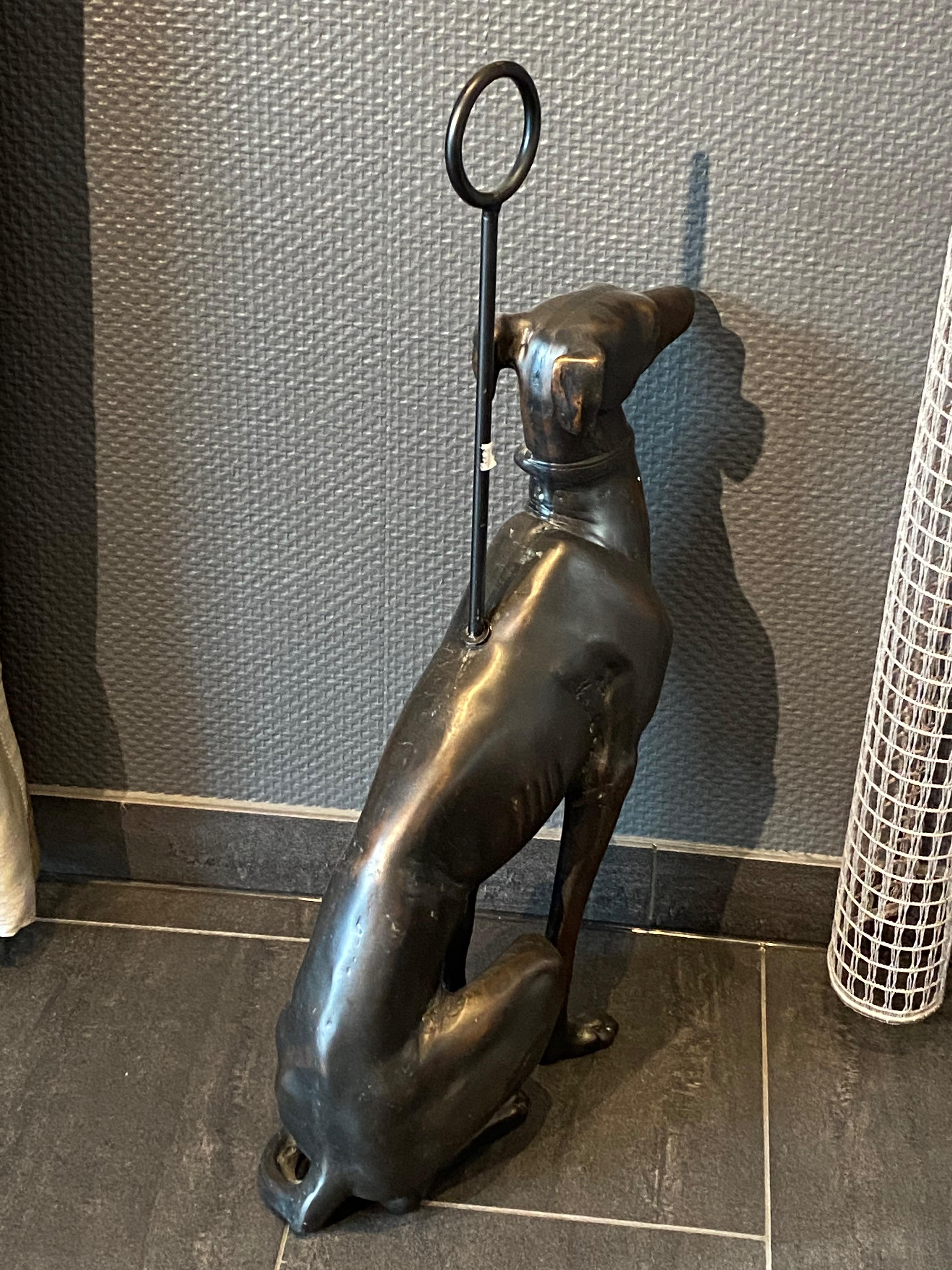 greyhound door stop