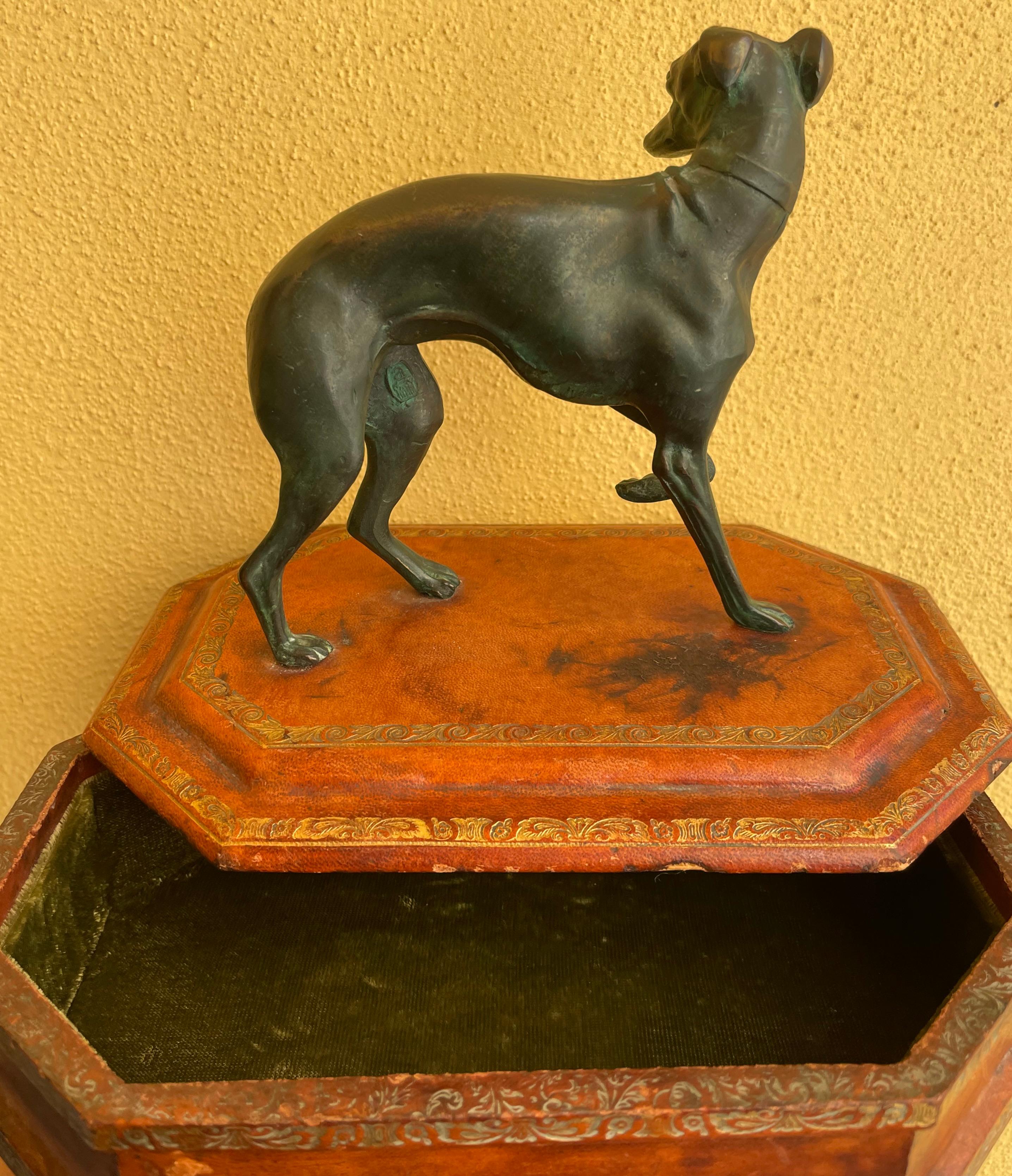 Italian Whippet Jewelry Box For Sale