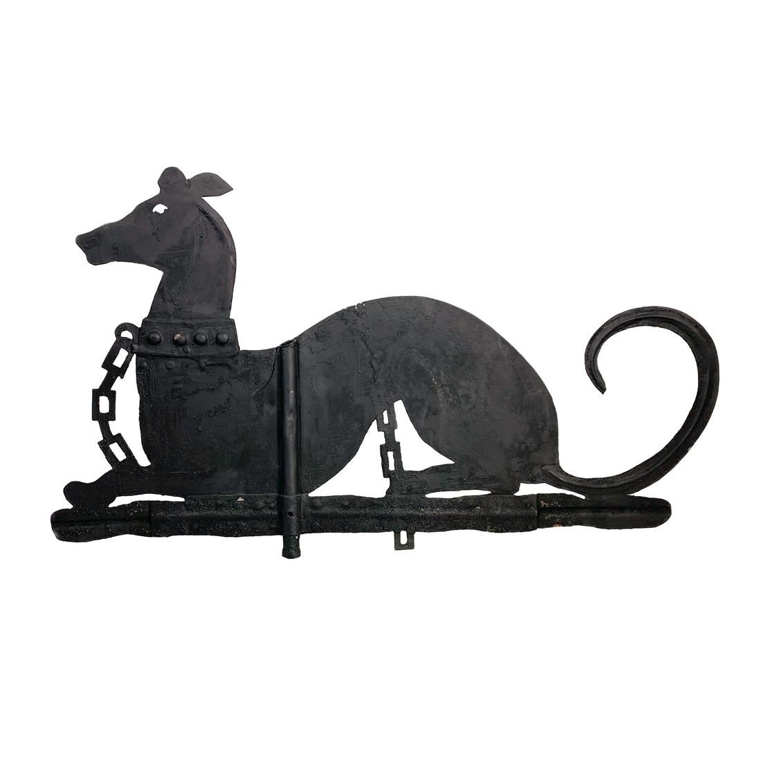 Painted Whippet Weathervane