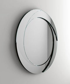 Whirl Large Round Wall Mirror designed by Francesco Forcellini, Made in Italy.