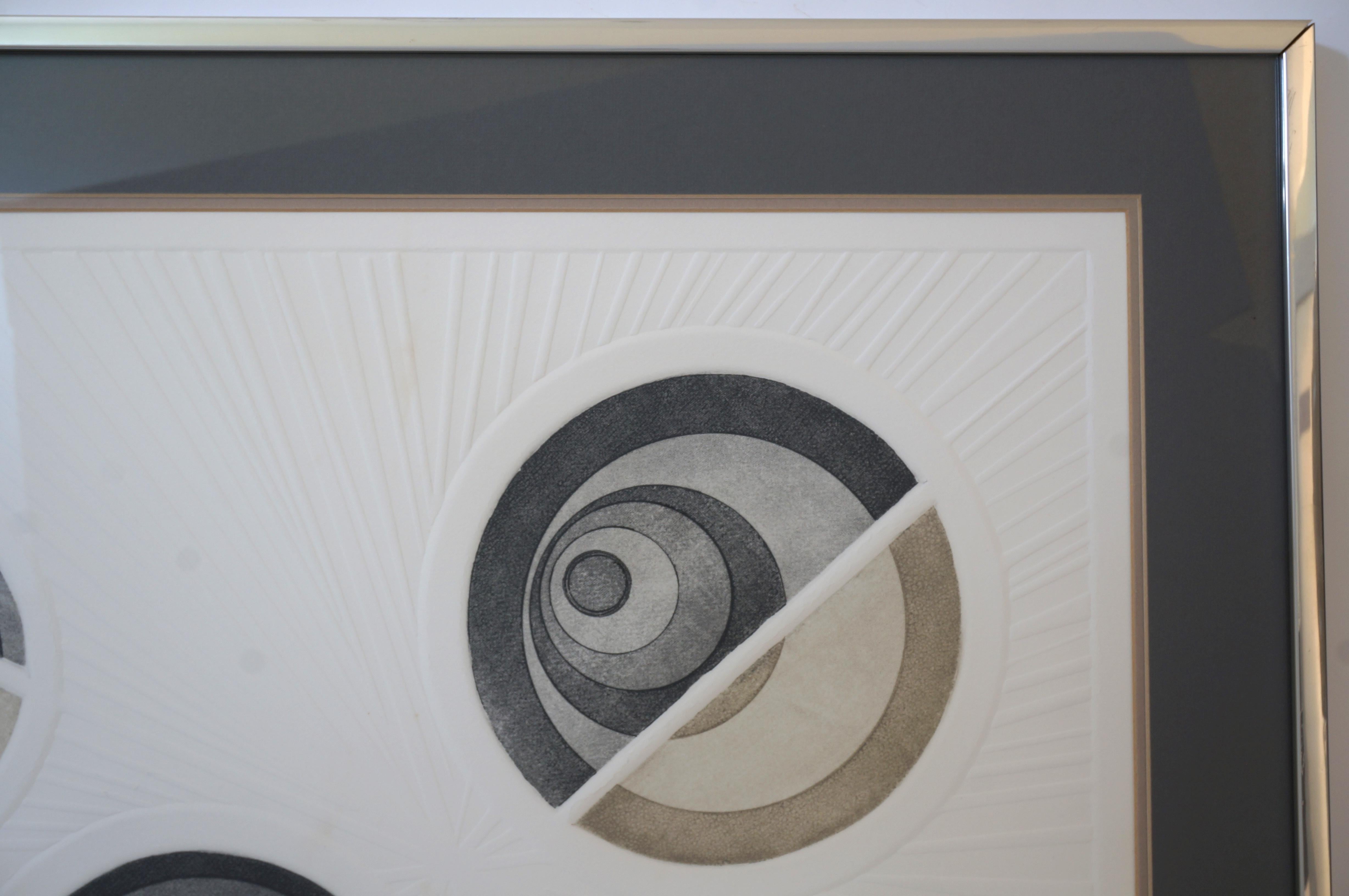 Inconnu Impression abstraite « Whirling Dervish » 58/100 en vente