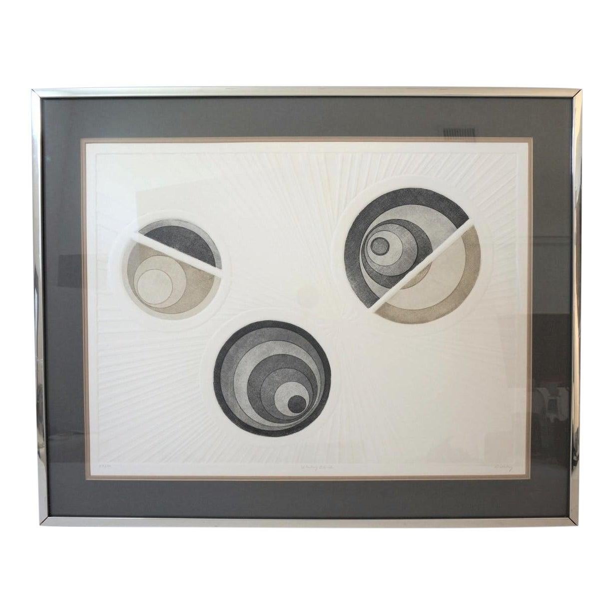 Impression abstraite « Whirling Dervish » 58/100 en vente