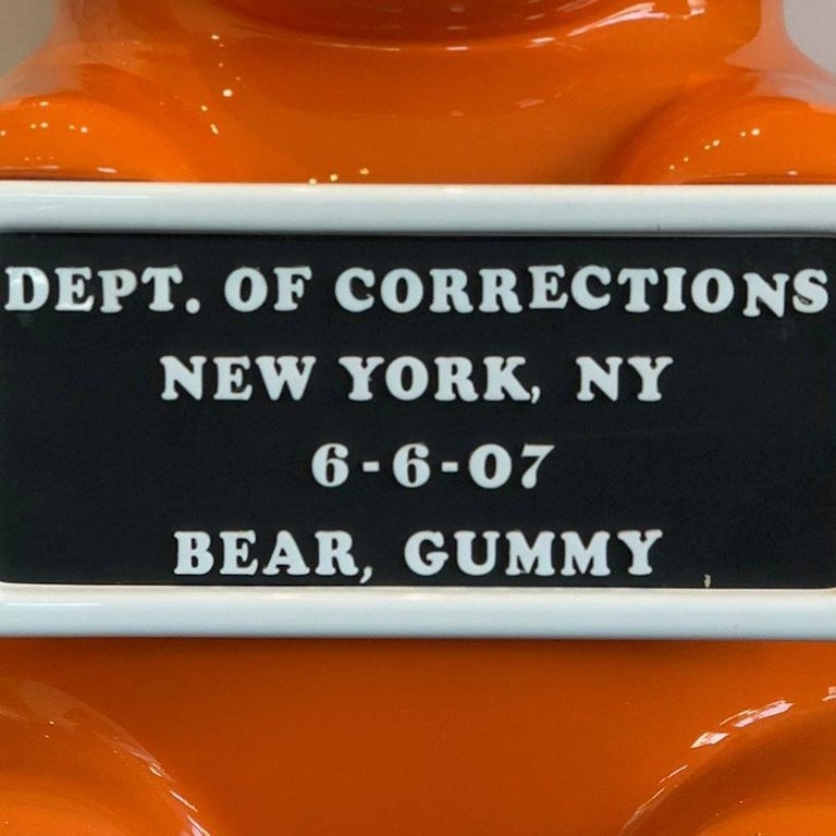 Whisbe 4 Foot Orange Vandal Gummy Bear, Sculpture For Sale at 1stdibs